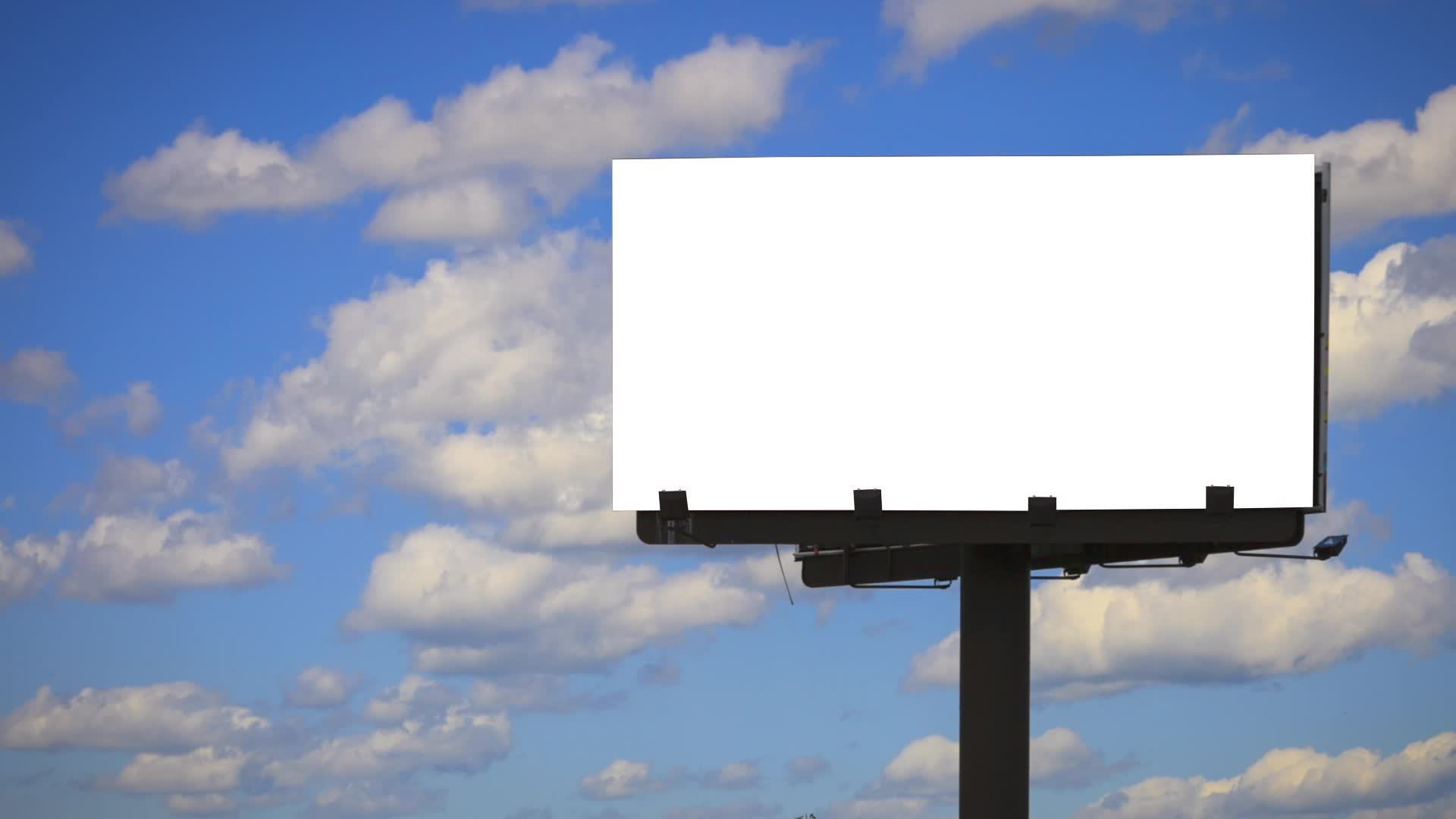 Blank Billboard with Cloud Time lapse ~ Video Clip #23167872