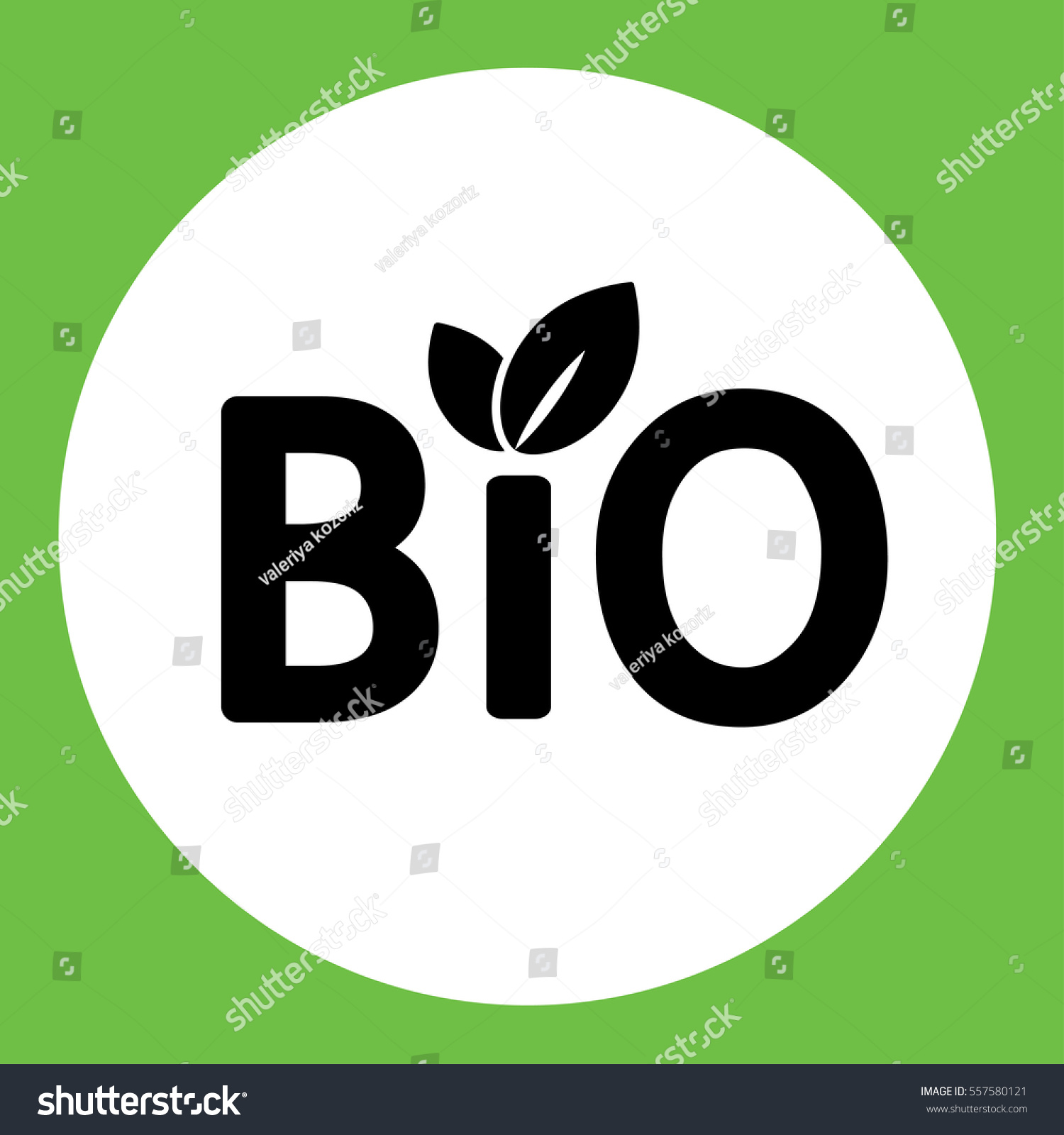 Bio Sign Character Biology Emblem Label Stock Photo (Photo, Vector ...