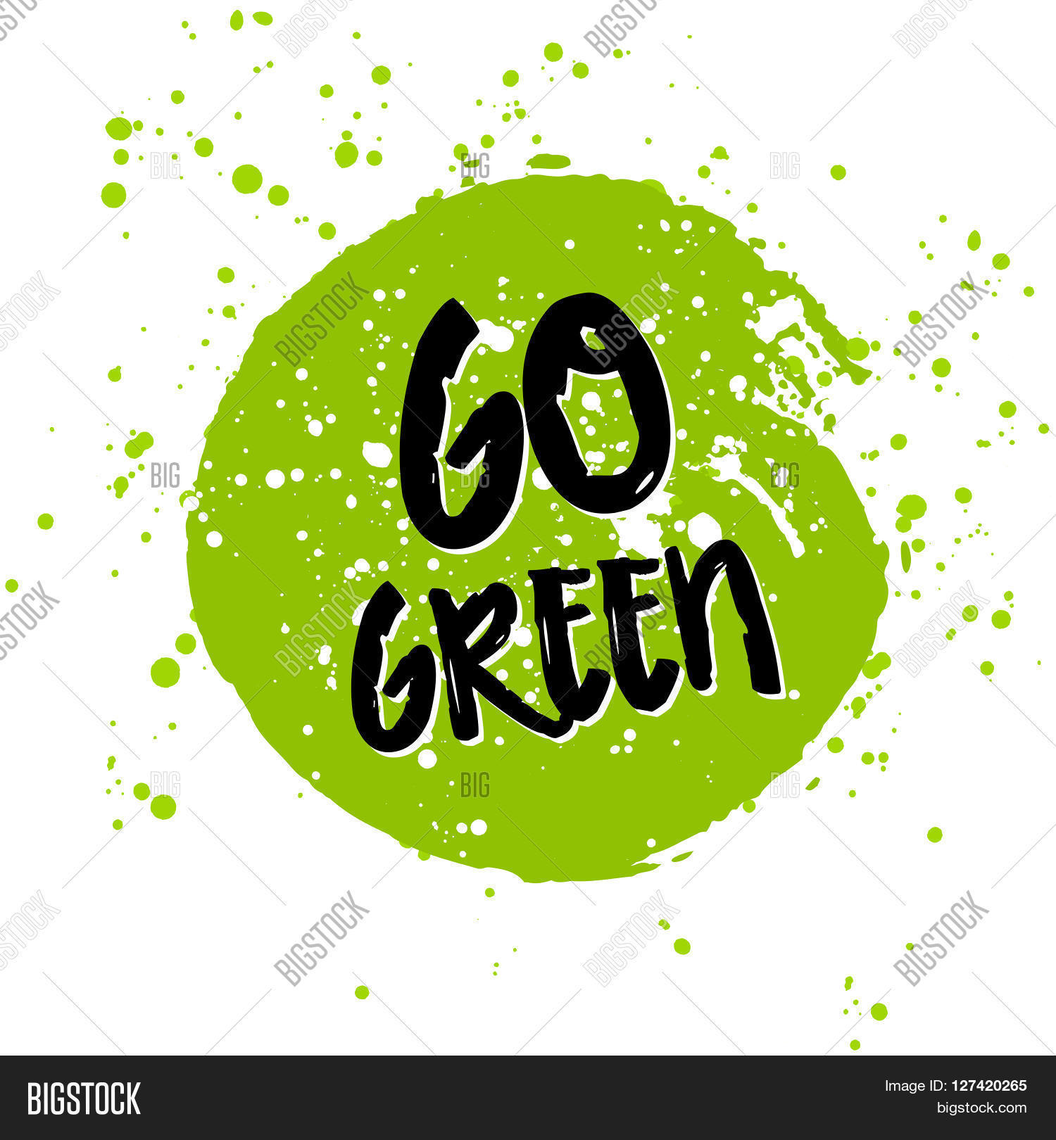 Go Green Eco Icon Bio Sign On Vector & Photo | Bigstock