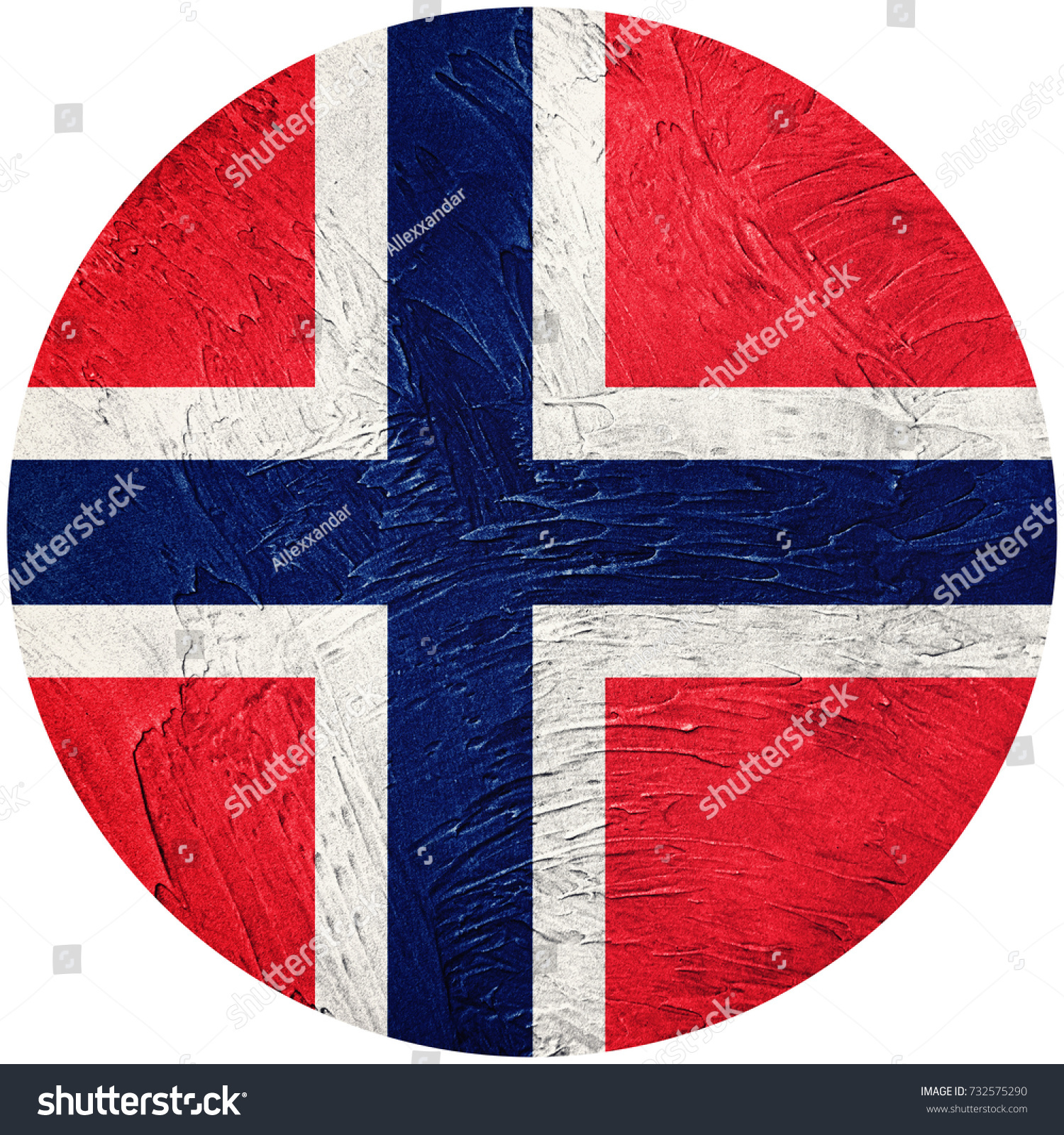 Grunge Norway Flag Norway Button Flag Stock Photo (Royalty Free ...