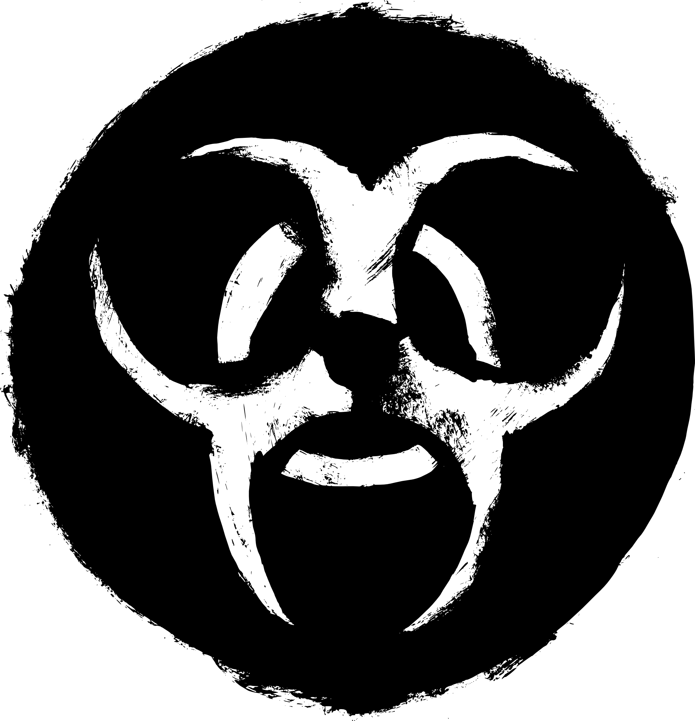 Grunge Biohazard Symbol (PNG Transparent) | OnlyGFX.com
