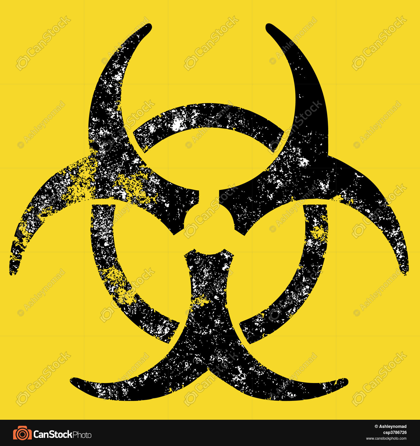 Grunge biohazard sign. A grunge destroyed biohazard sign clip art ...