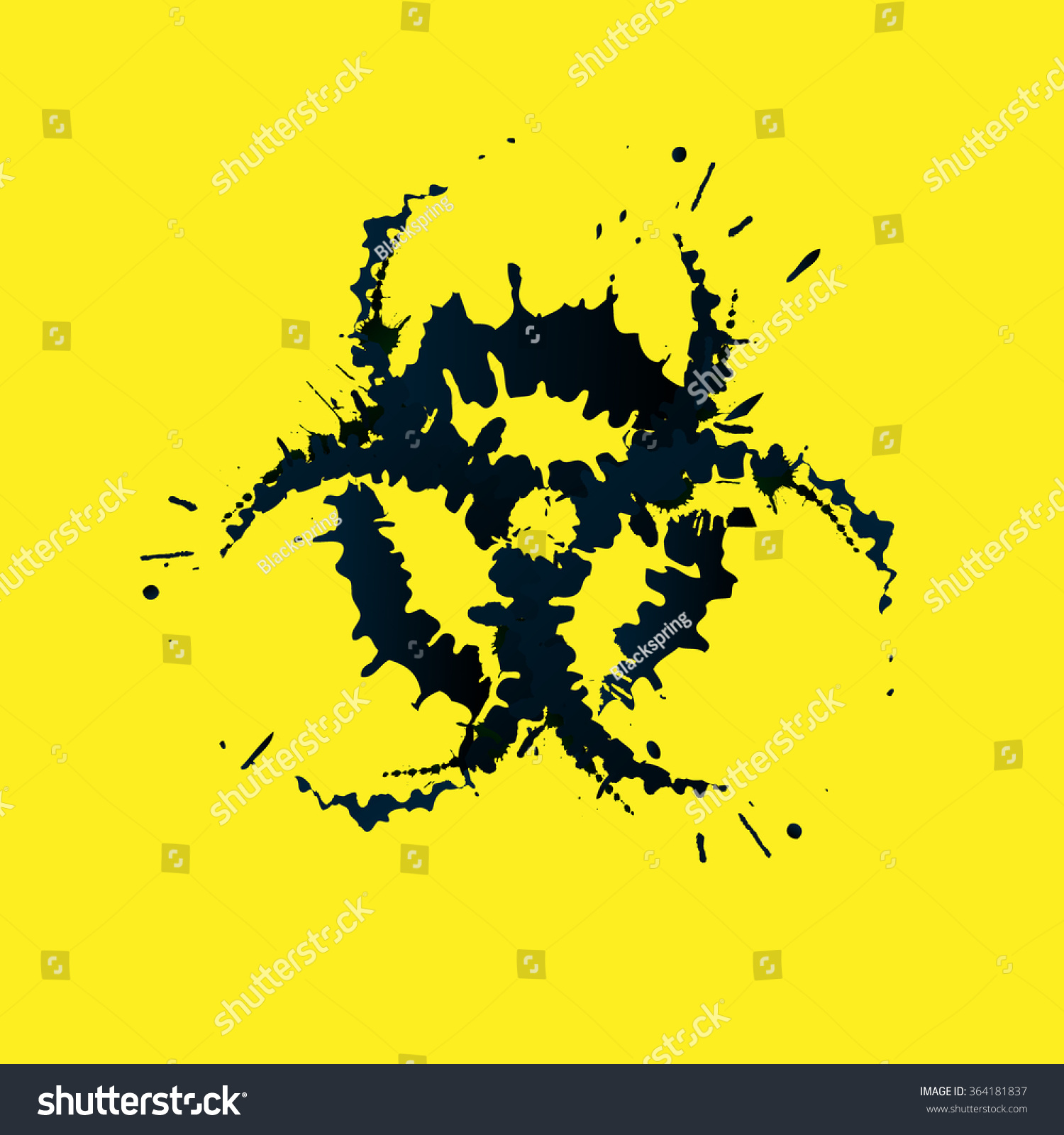 Grunge Biohazard Sign Stock Vector HD (Royalty Free) 364181837 ...