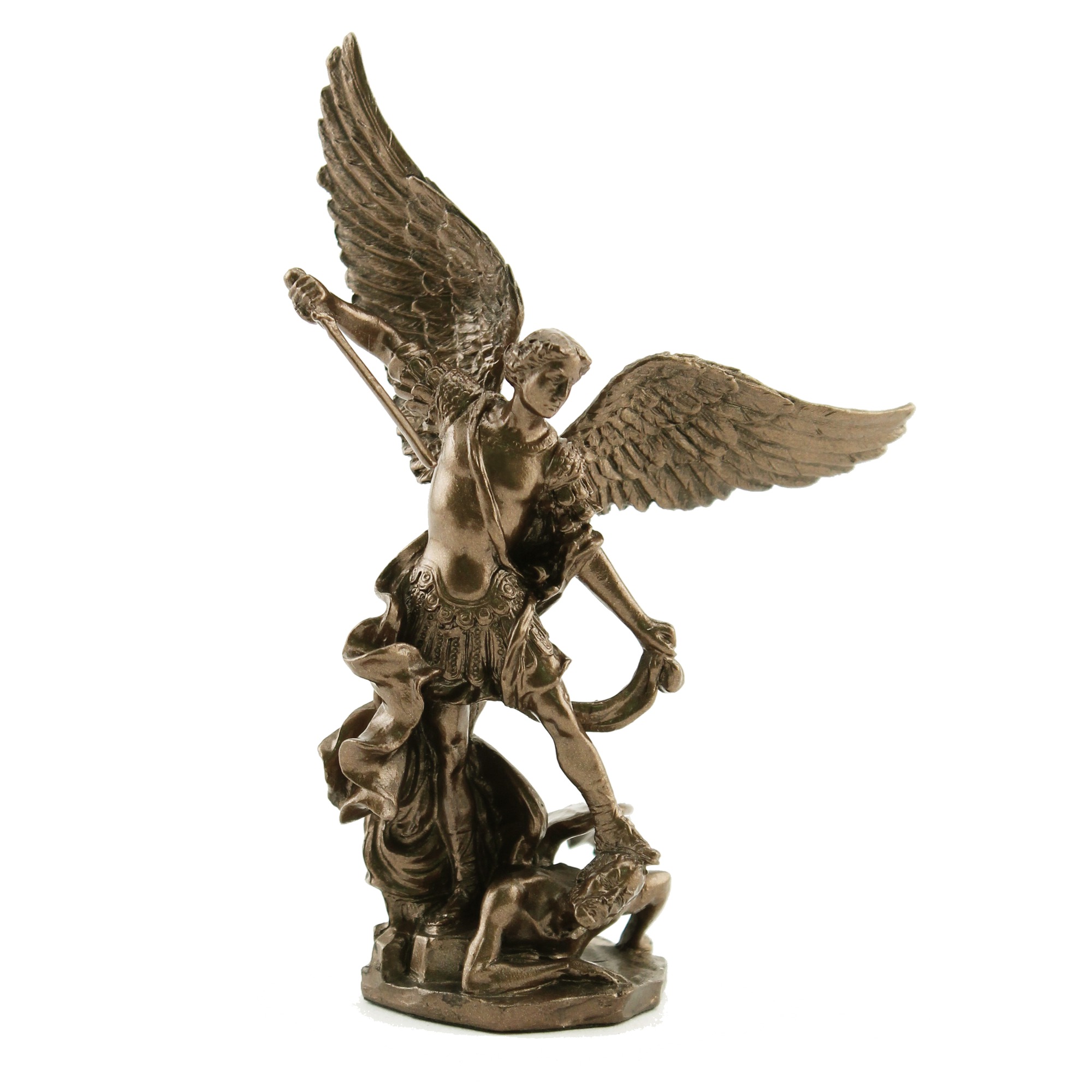 St. Michael Archangel Veronese Statue, Bronzed 4 inch | The Catholic ...