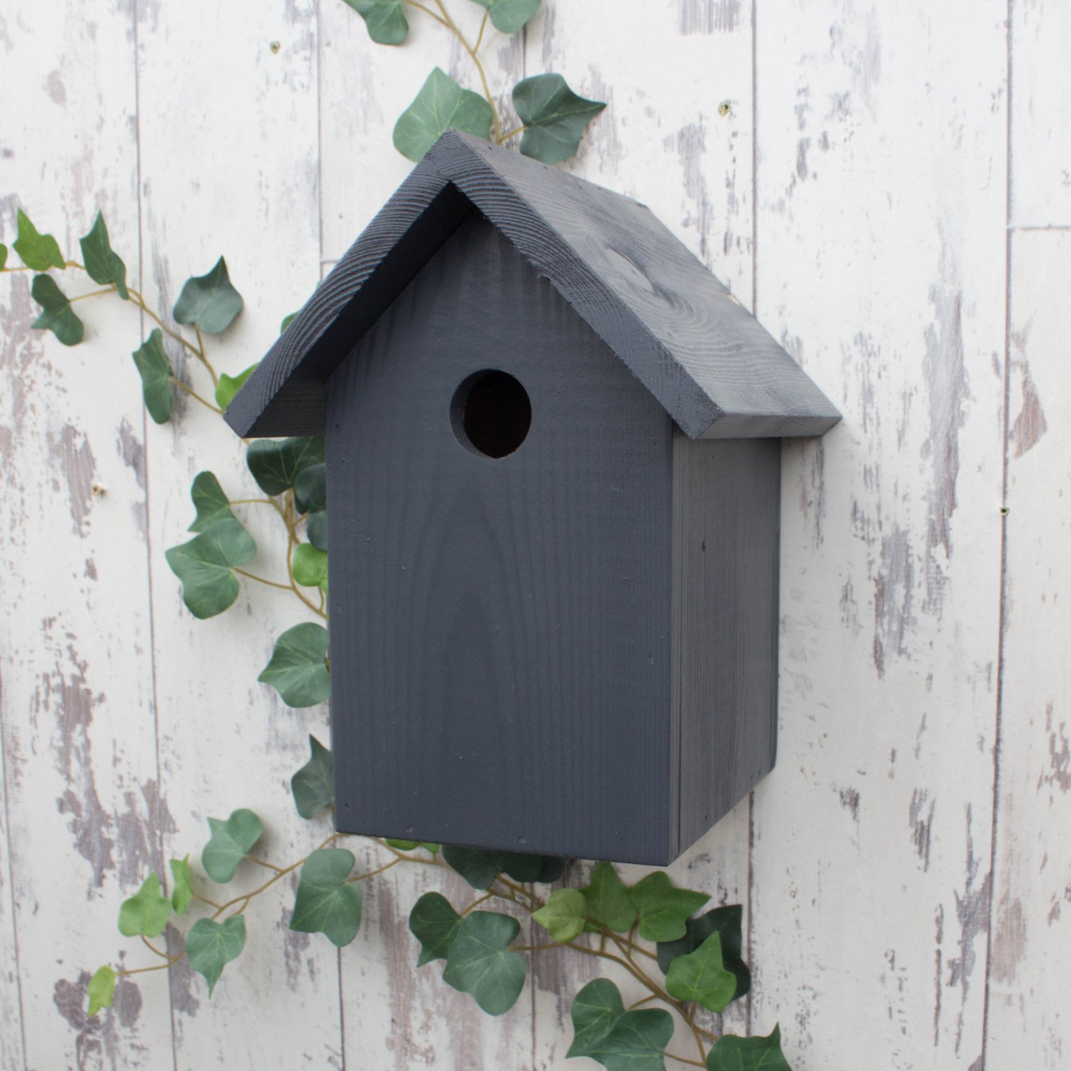 Bird Box, Bird House, in Urban Slate. Can be personalised. – Wudwerx