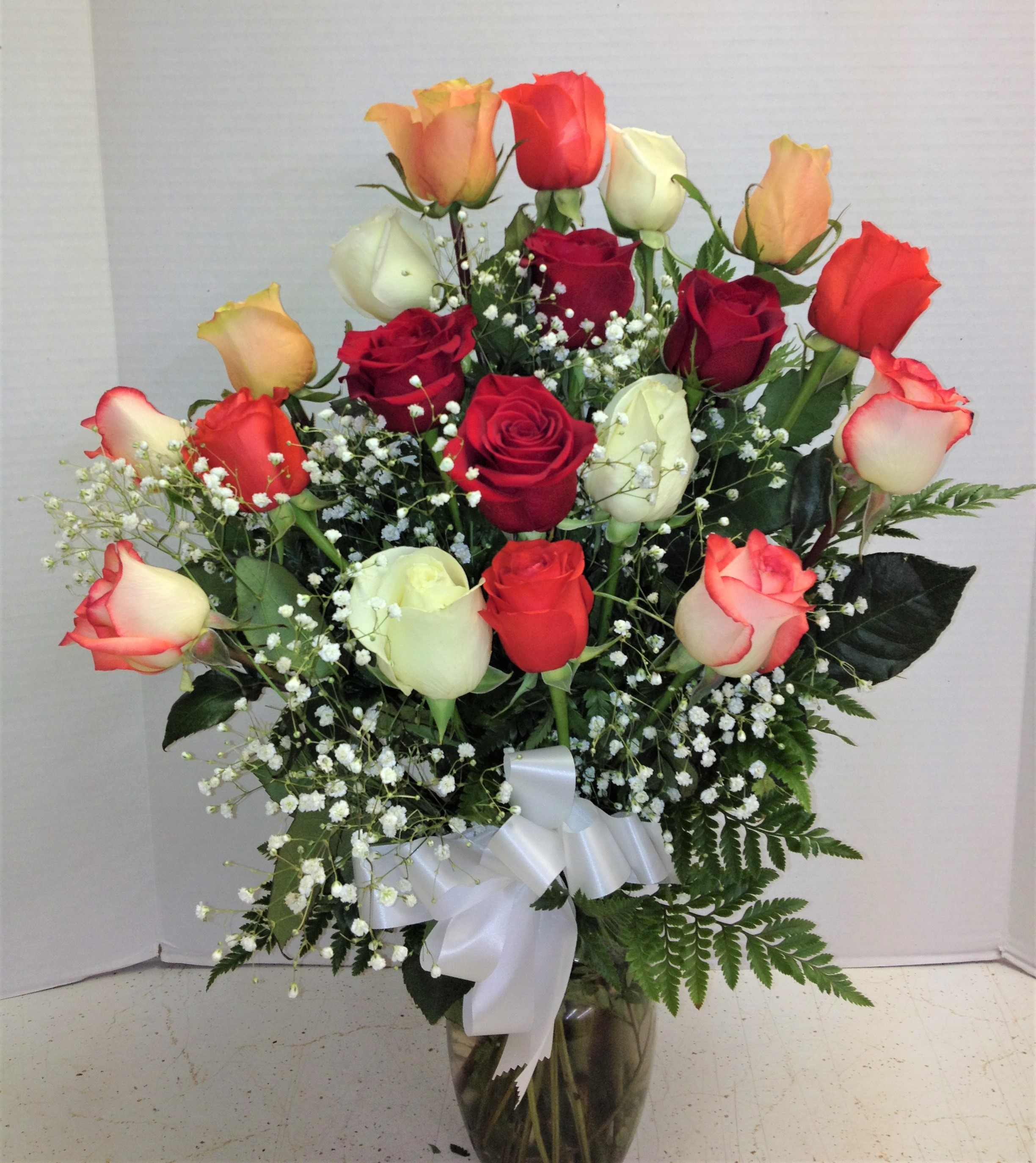 Mixed Color Roses | $150 and above, Anniversary, Baby: Flowers ...