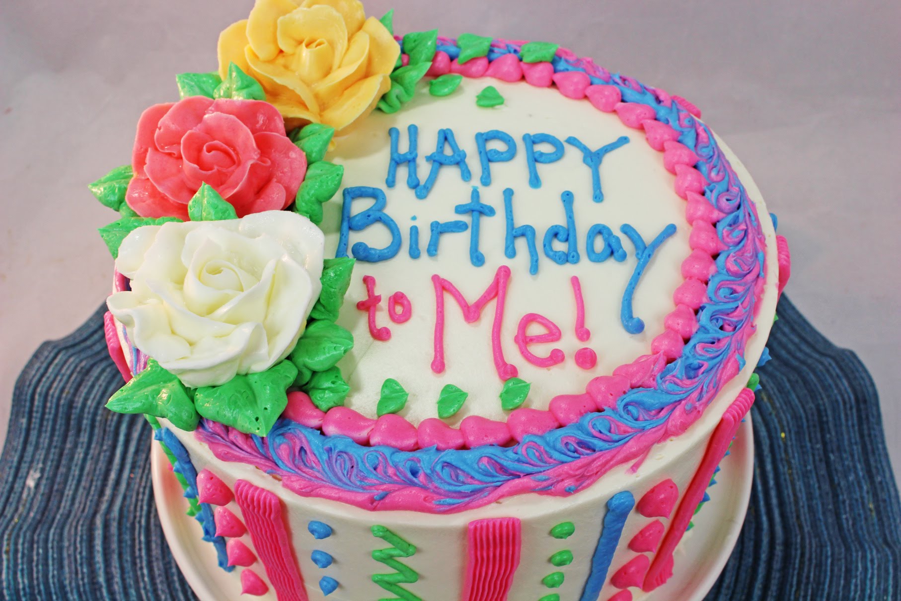 How to Make a Birthday Cake ~Beginners Tutorial - YouTube
