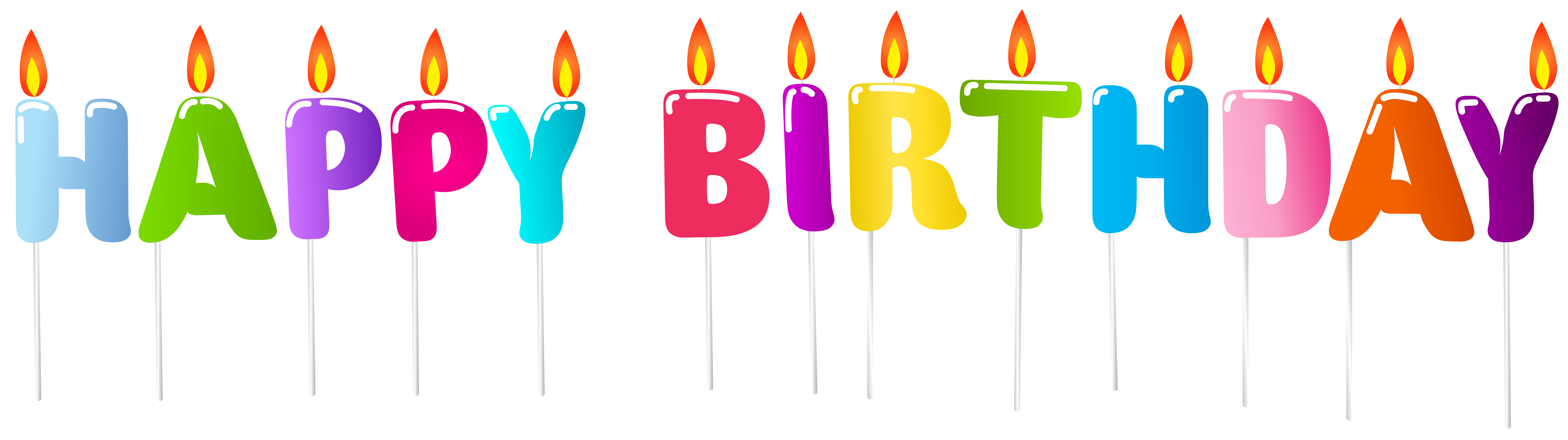 Happy Birthday Candles PNG Clip Art Image | Gallery Yopriceville ...