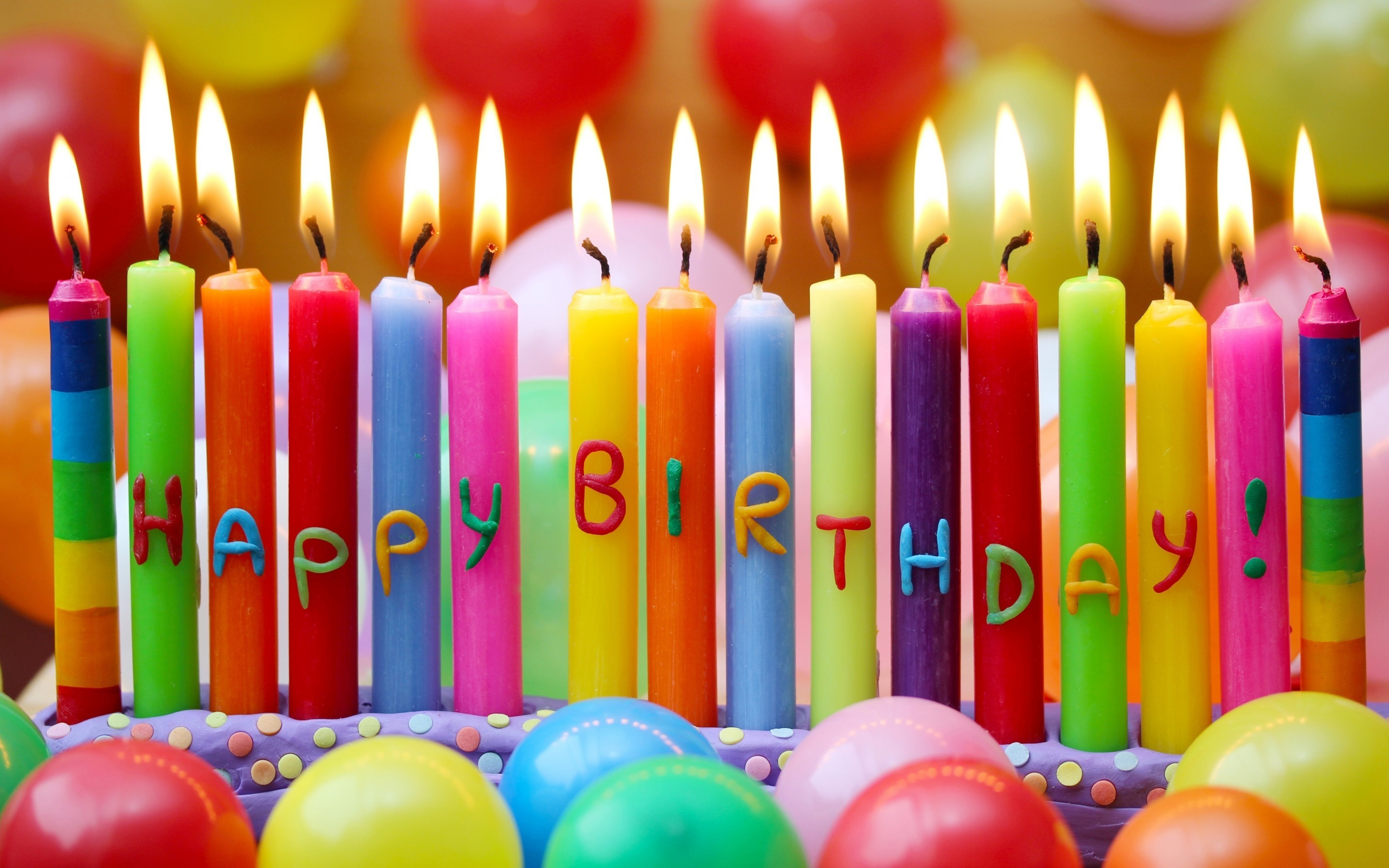 Happy Birthday Candles Wallpaper Background 49189 2880x1800 px ...