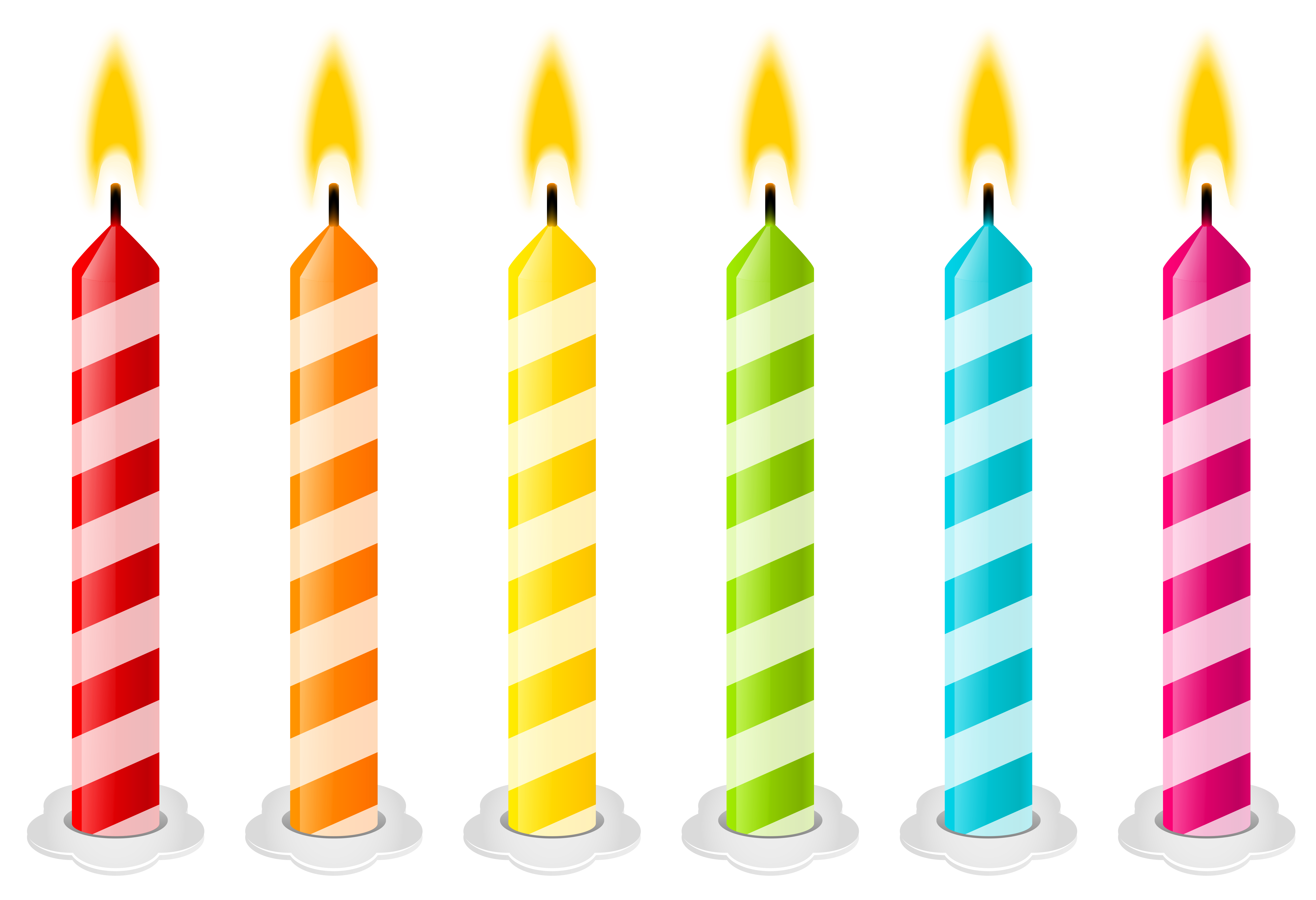 Birthday Candles PNG Vector Clipart Image | Gallery Yopriceville ...
