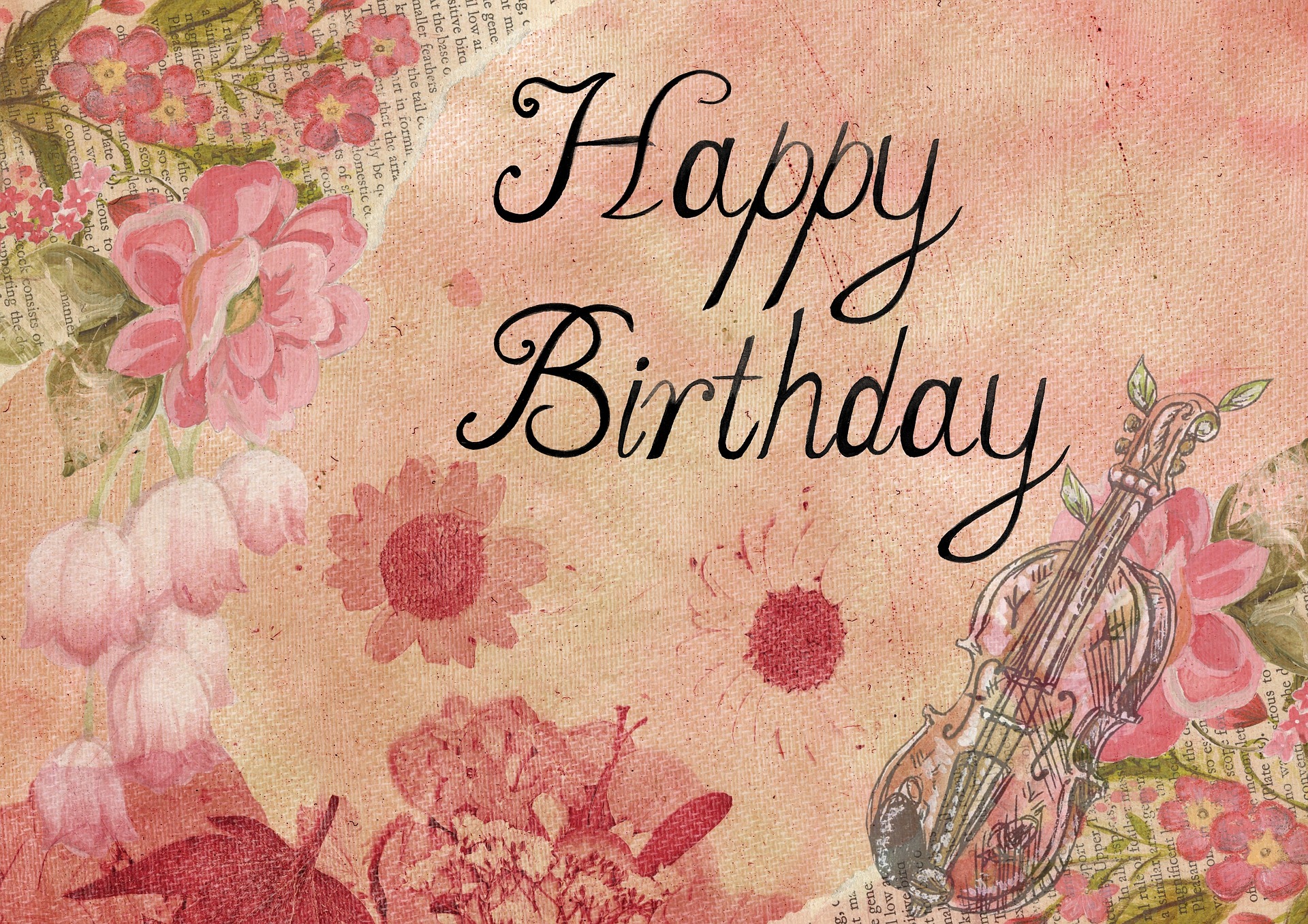 Free high resolution images birthday card, birthday, card, flower, happy, t...