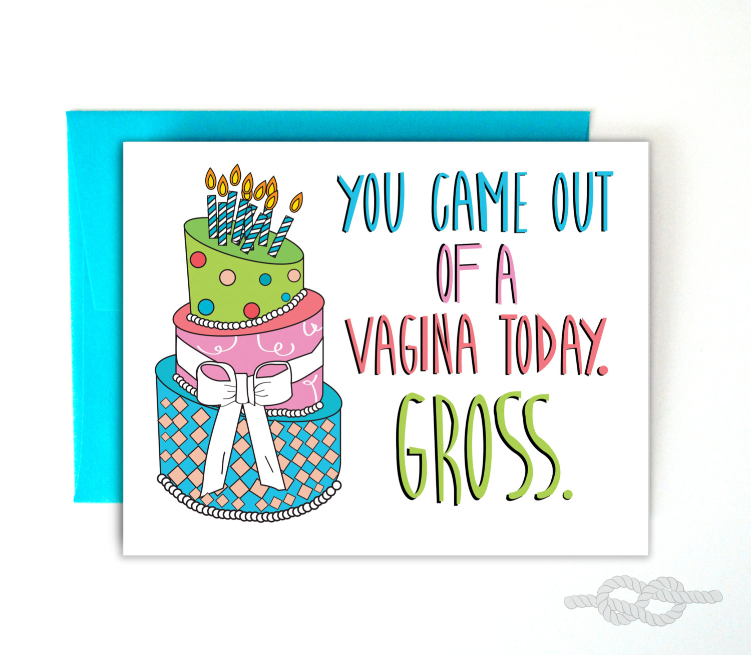Funny Birthday Card Funny Greeting Card Vagina Birthday