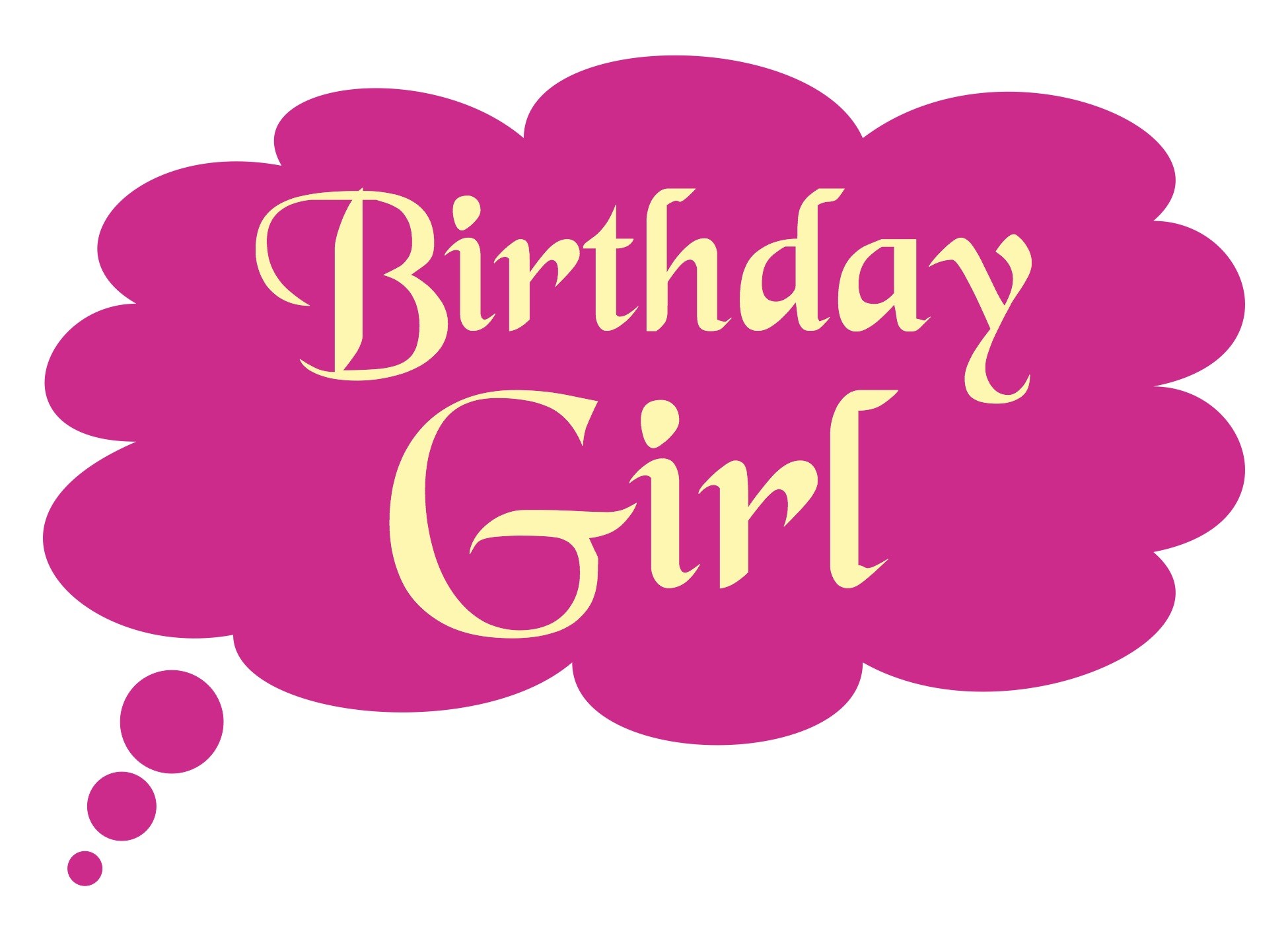 Birthday Girl Photo Booth Board
