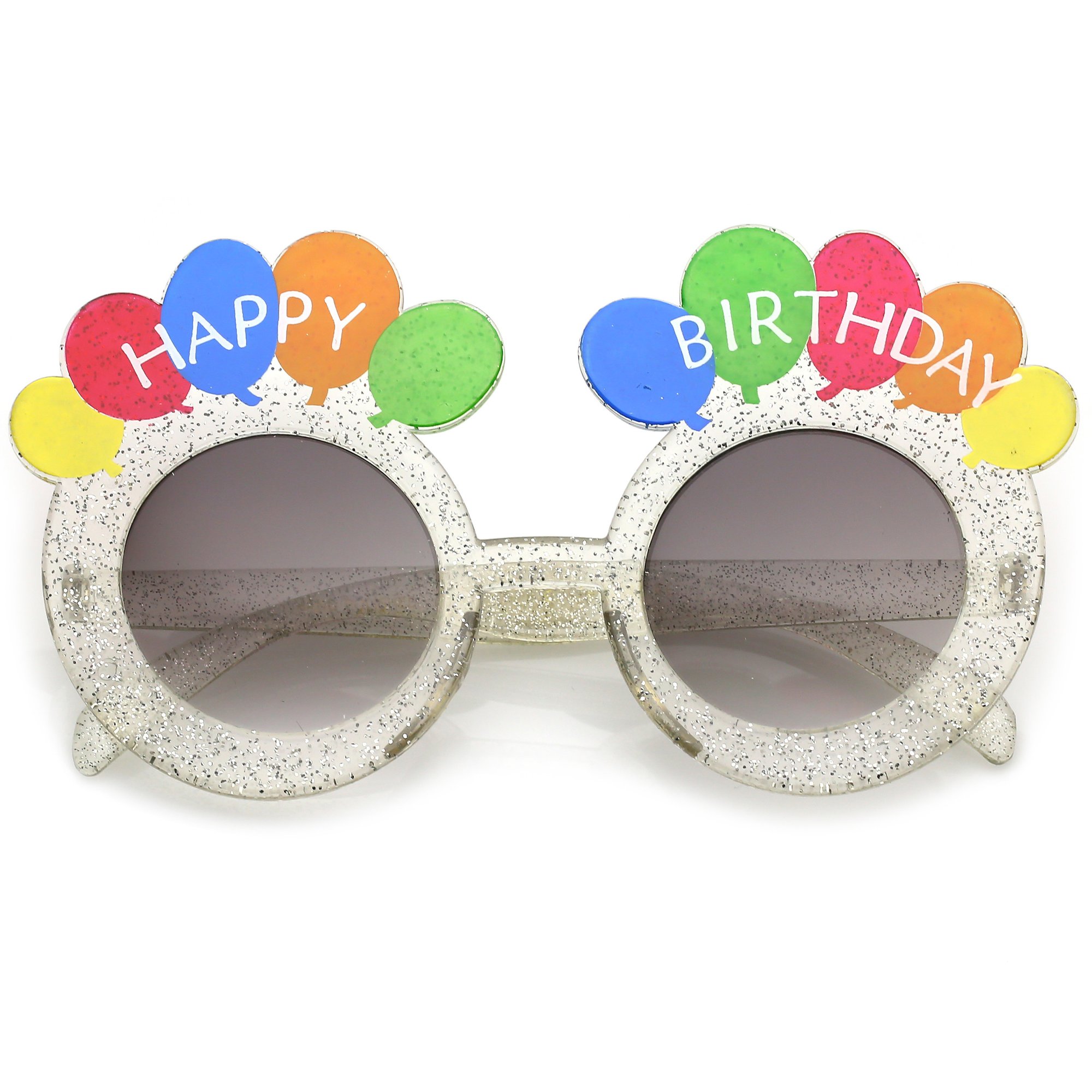 Novelty Round Happy Birthday Party Balloons Sunglasses - zeroUV