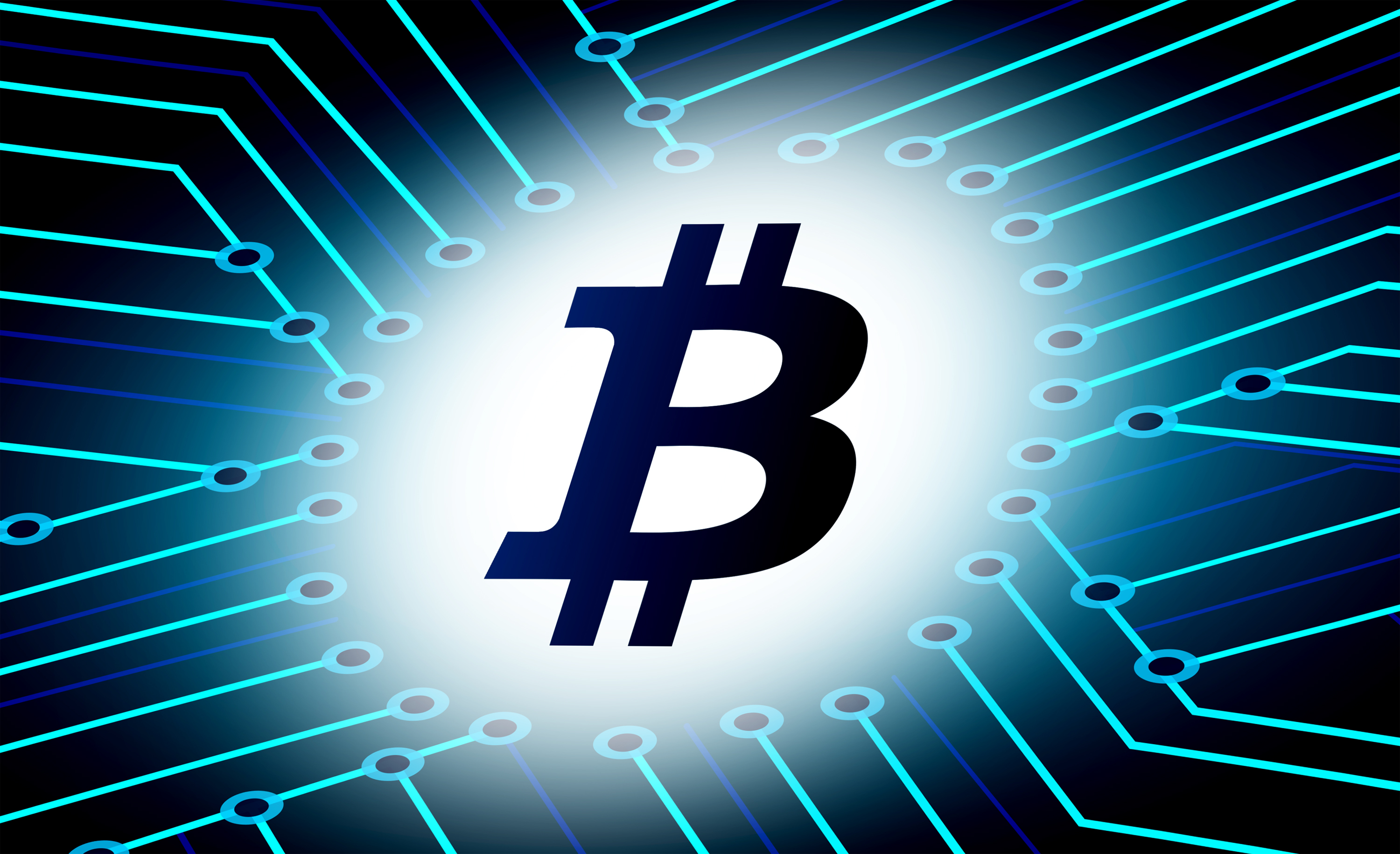 Bitcoin logo - virtual currency photo