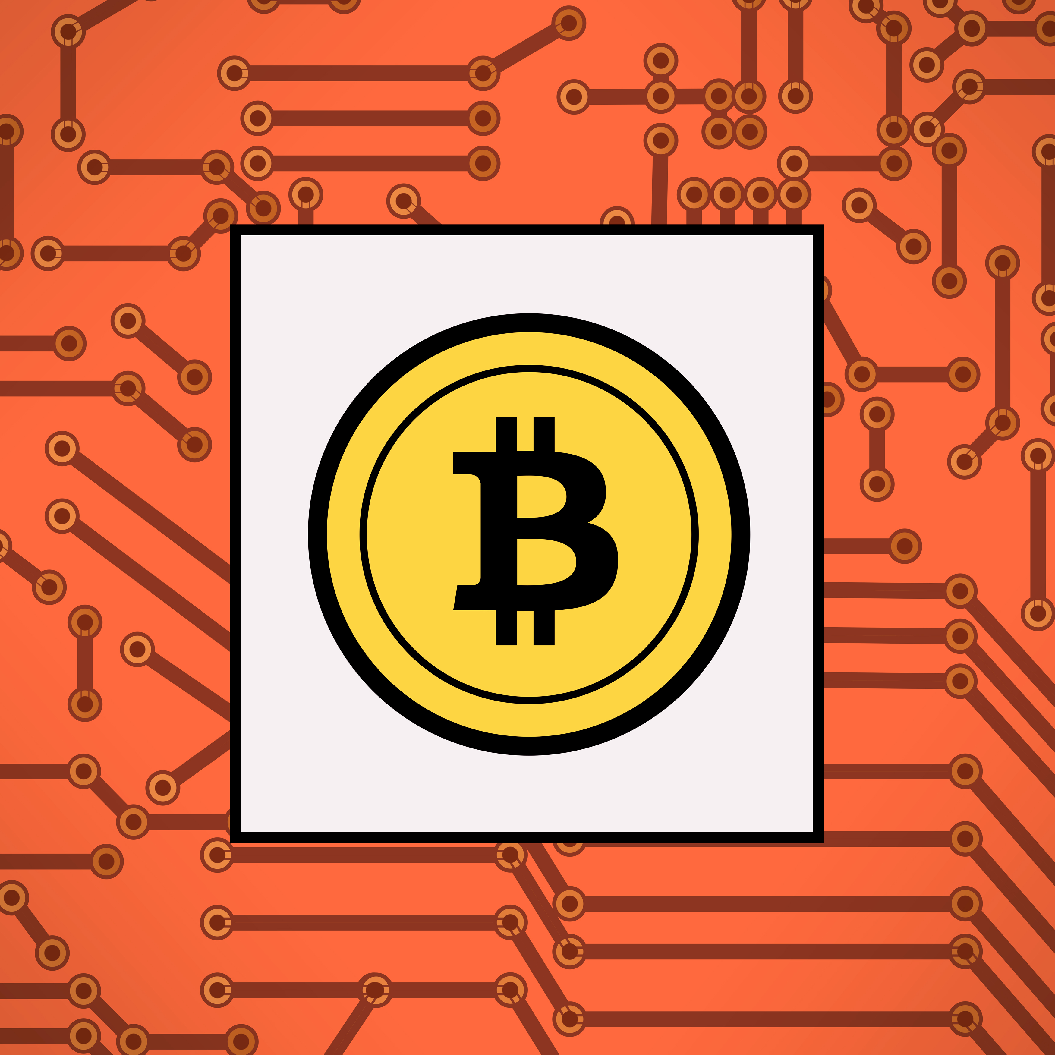 Bitcoin symbol - virtual payments photo