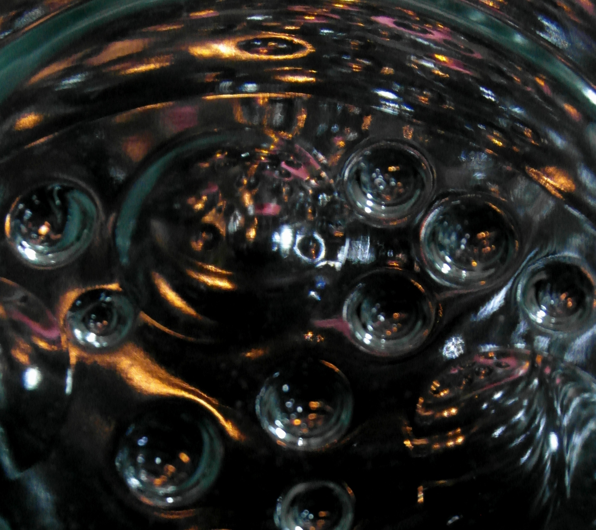 Black abstract bubble background photo
