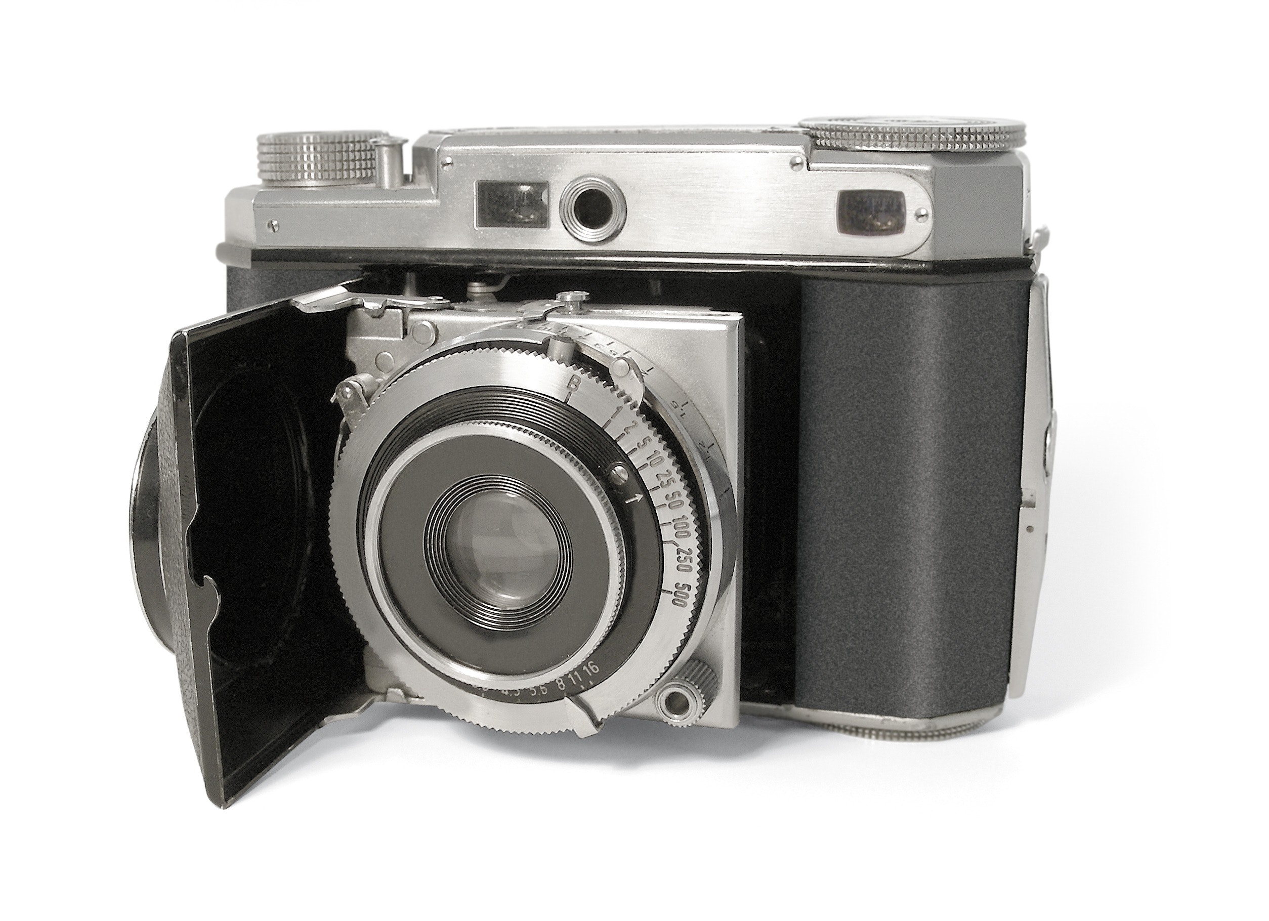 Black and silver mirrorless camera photo