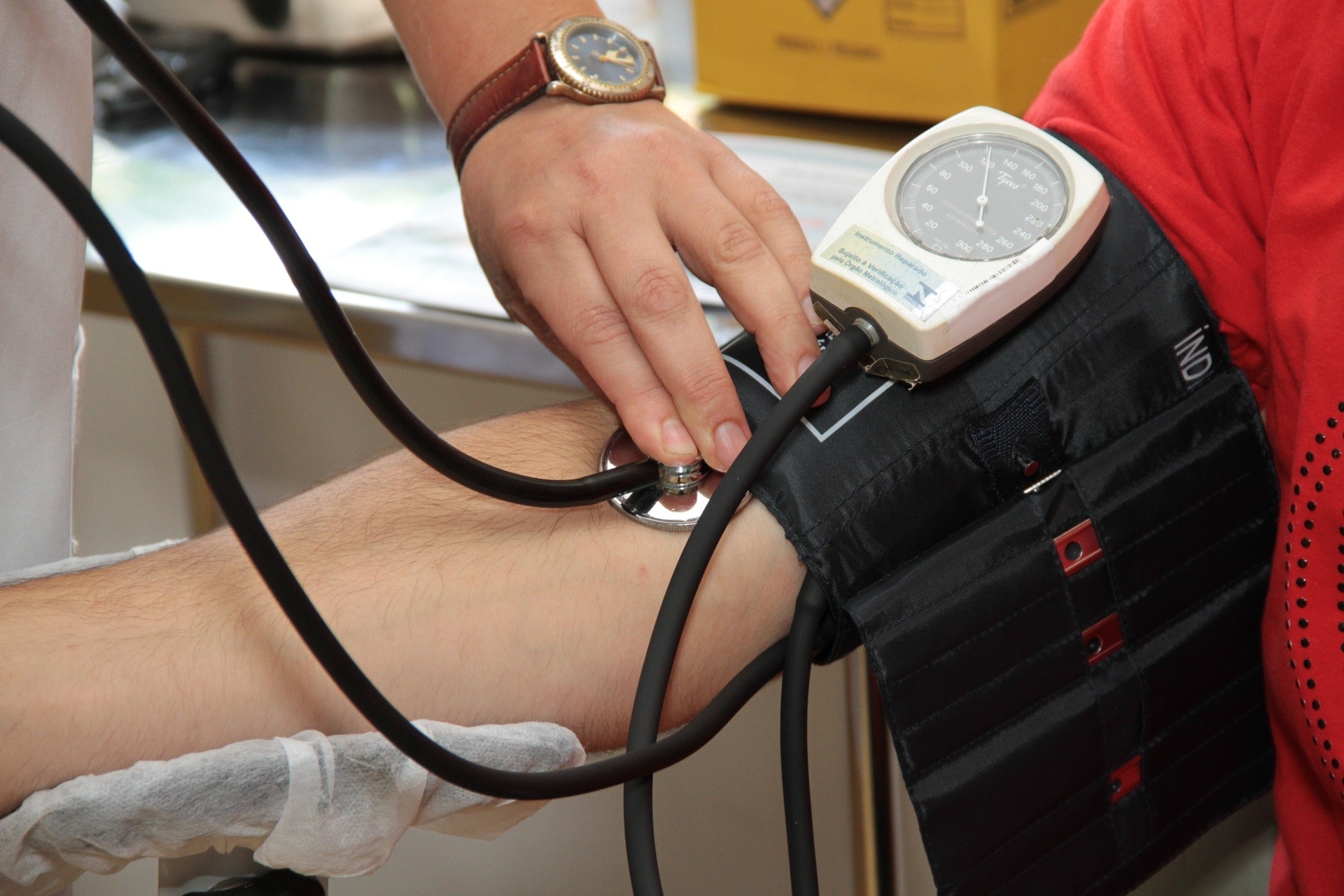 Black and white blood pressure kit photo