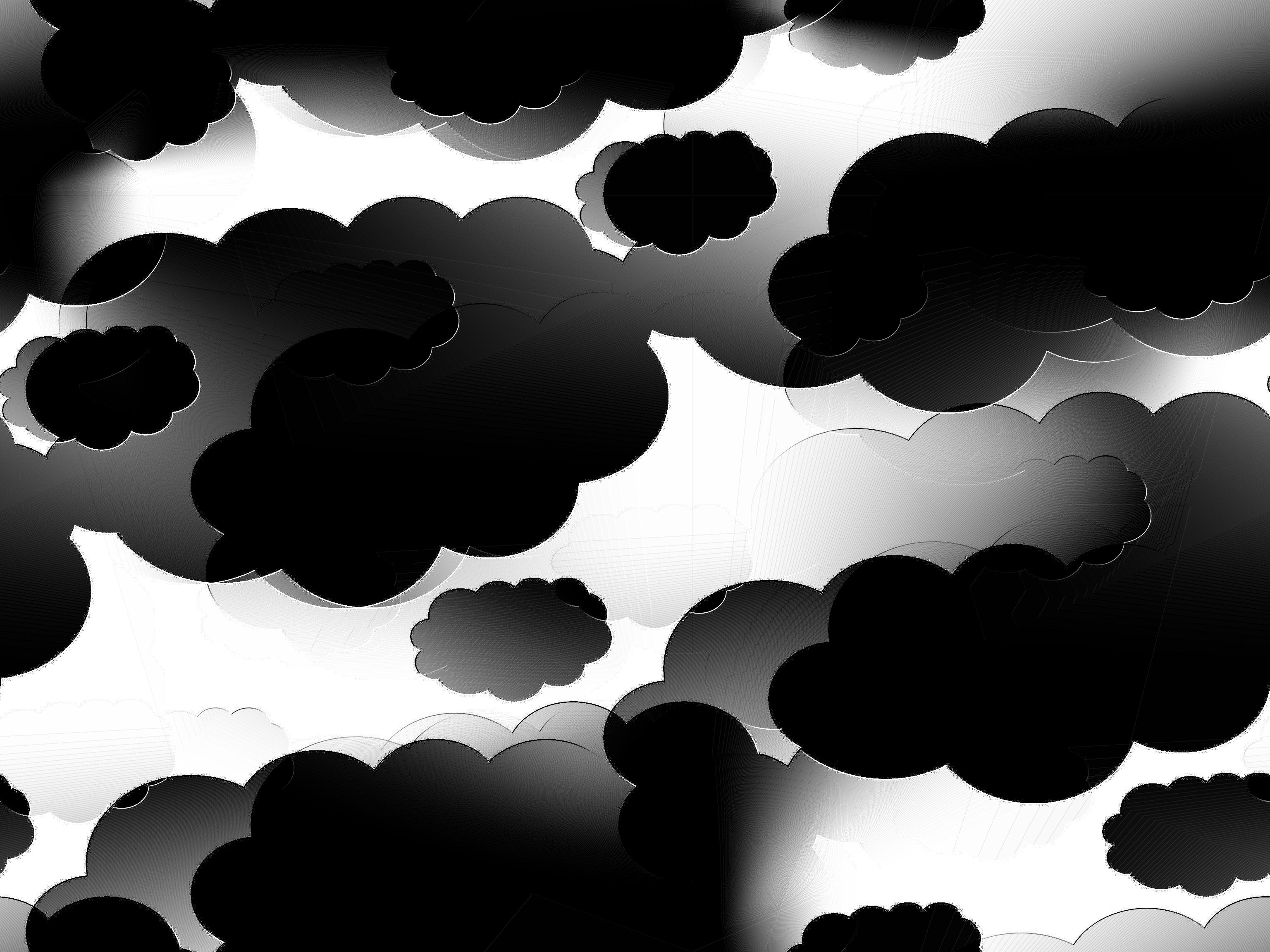 Black and white clouds photo