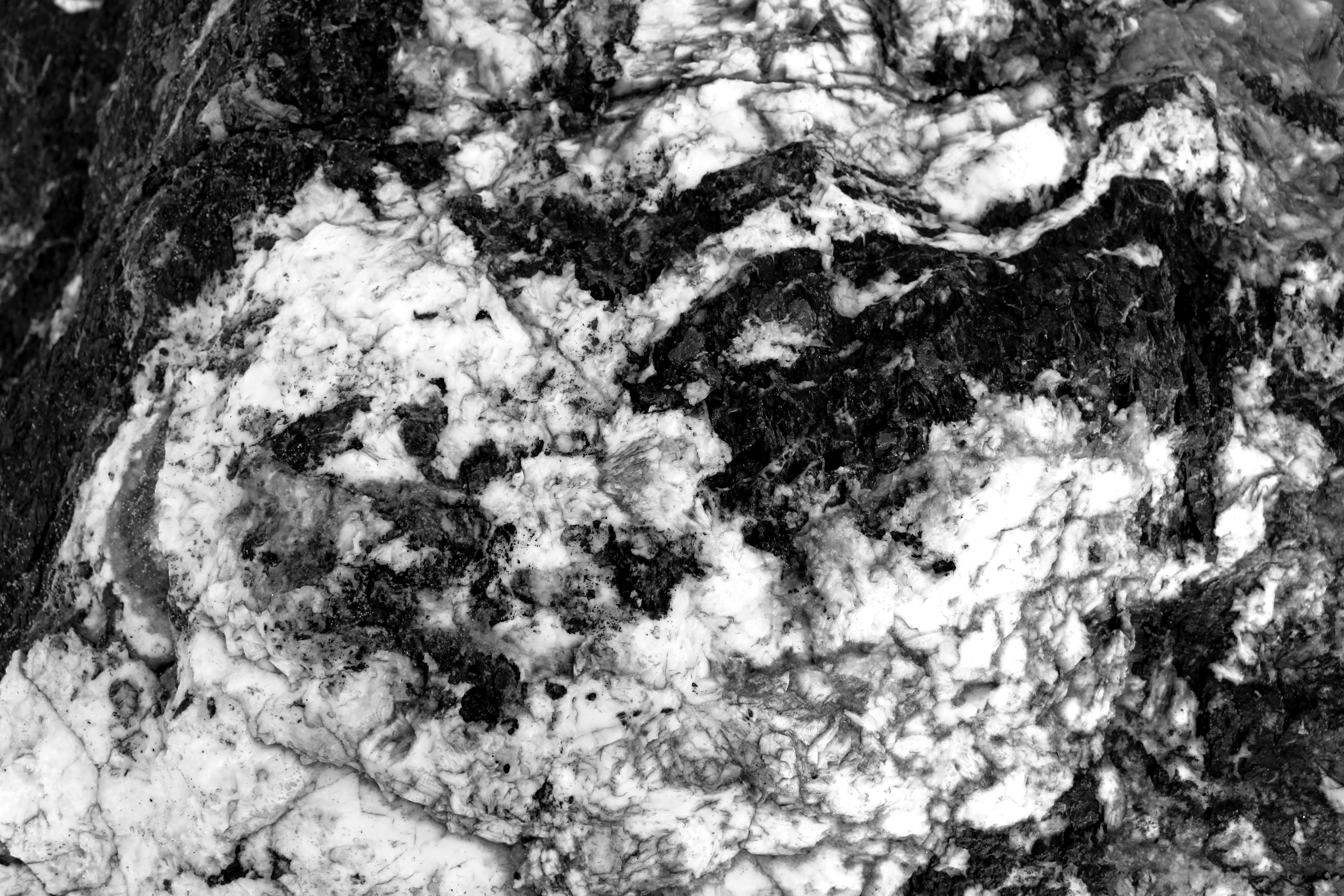 Black and white marble rock texture photo
