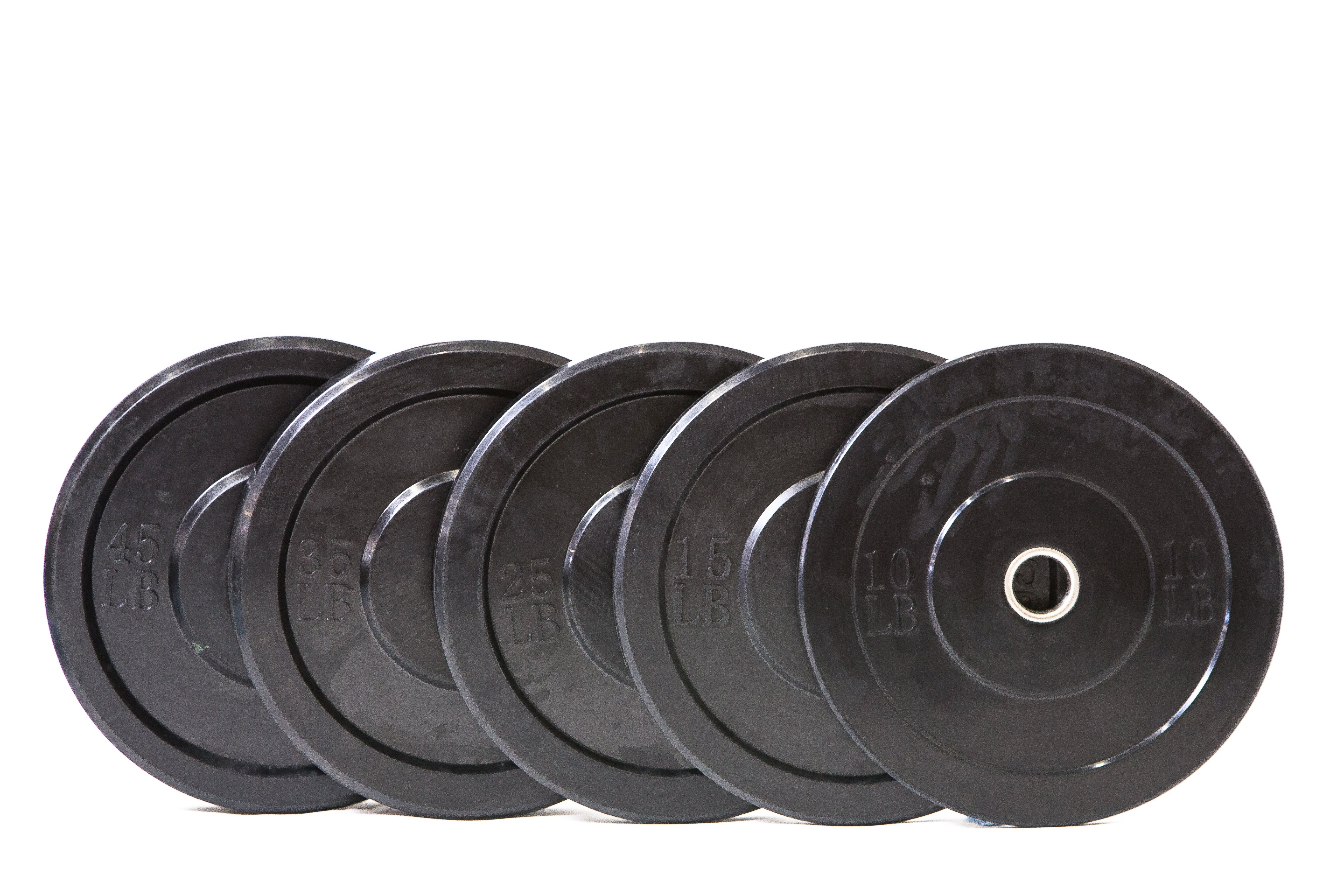 Standard Black Bumper Plates – The Fitness Armory