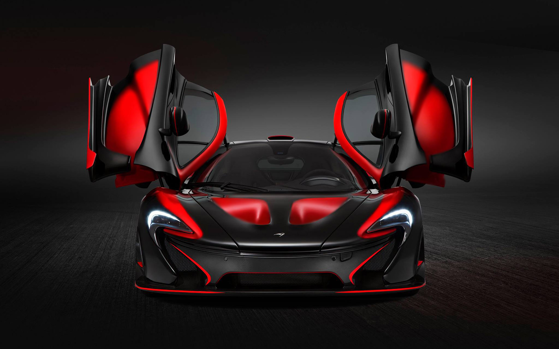 McLaren Red and Black Car Desktop Wallpaper - DreamLoveWallpapers