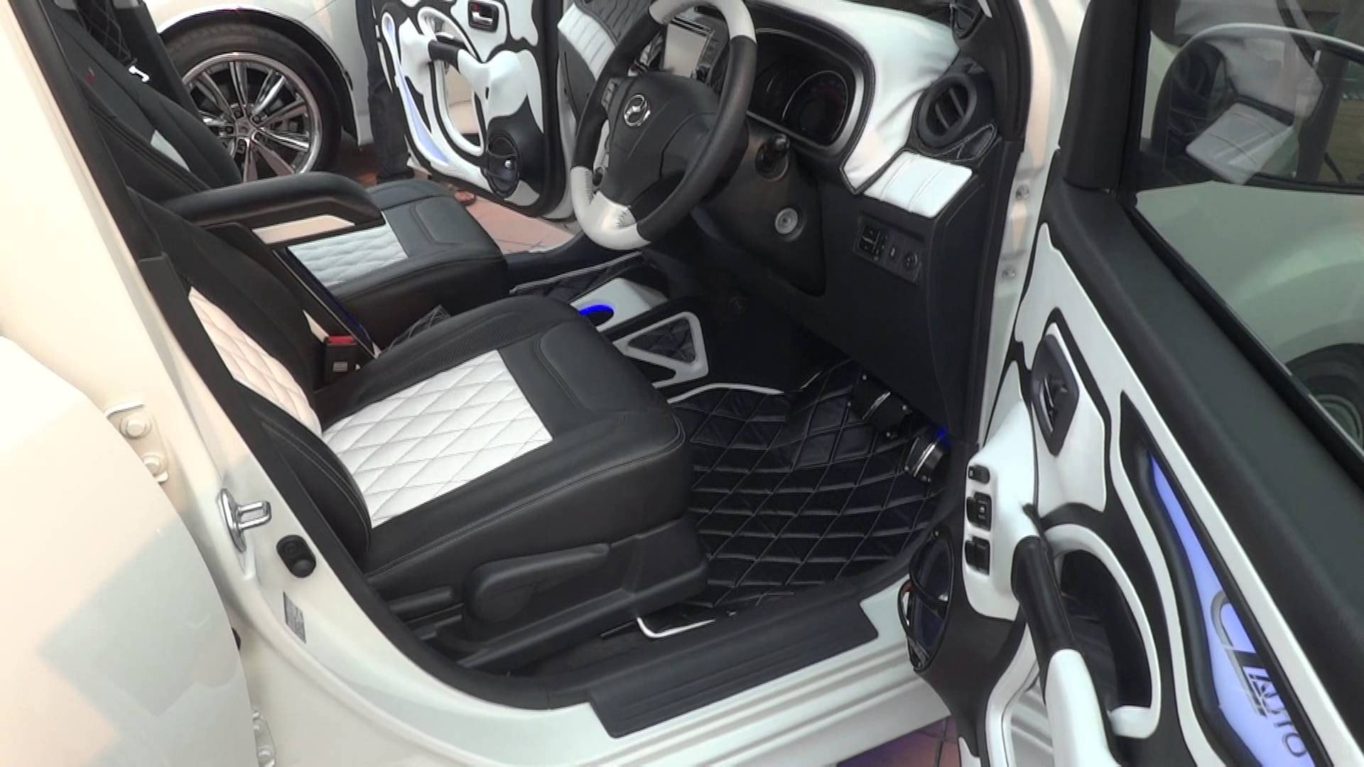 Black and White Car Interior - YouTube