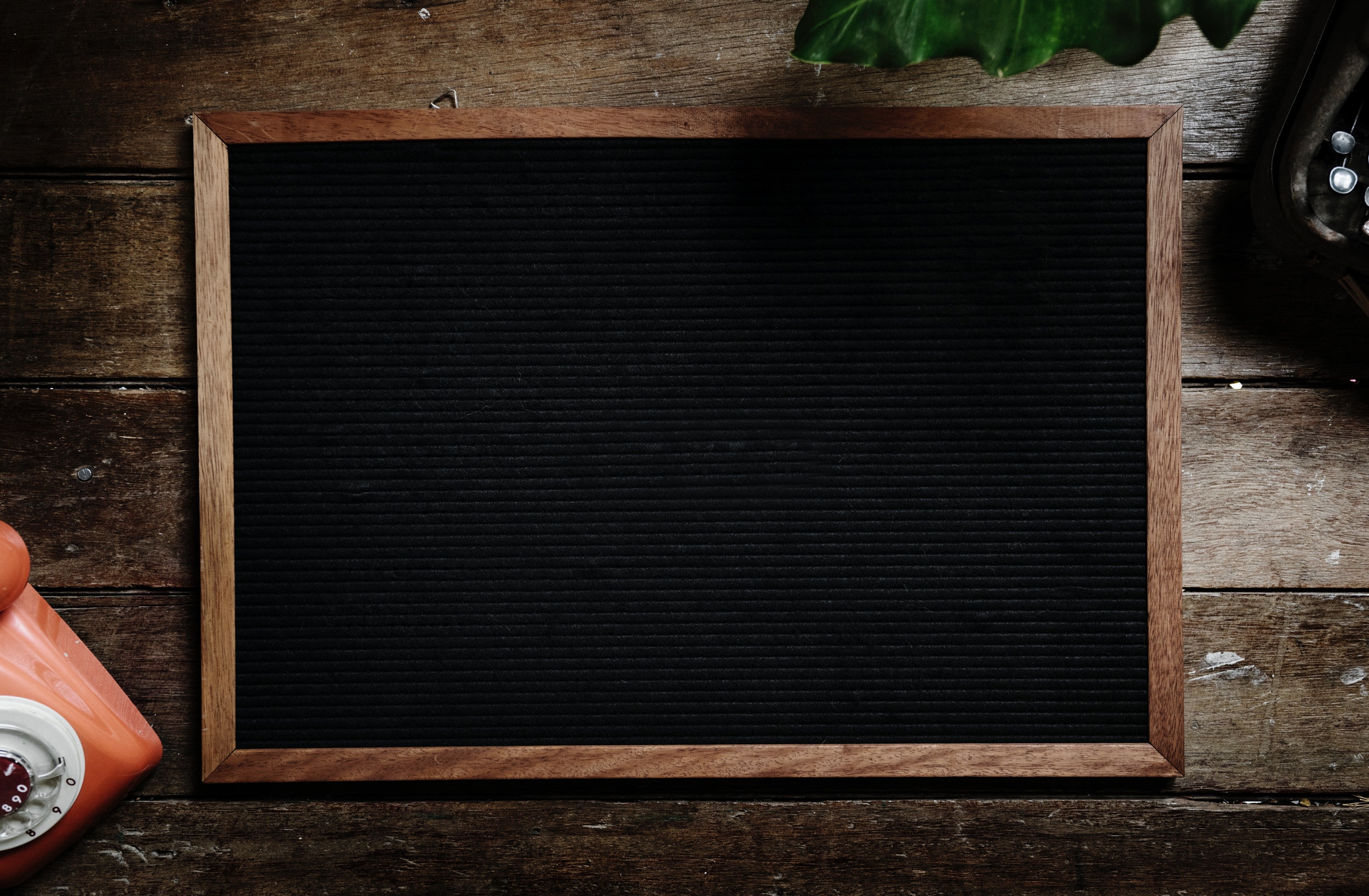 Black Chalkboard With Brown Wooden Frame, Blank, Board, Empty, Frame, HQ Photo