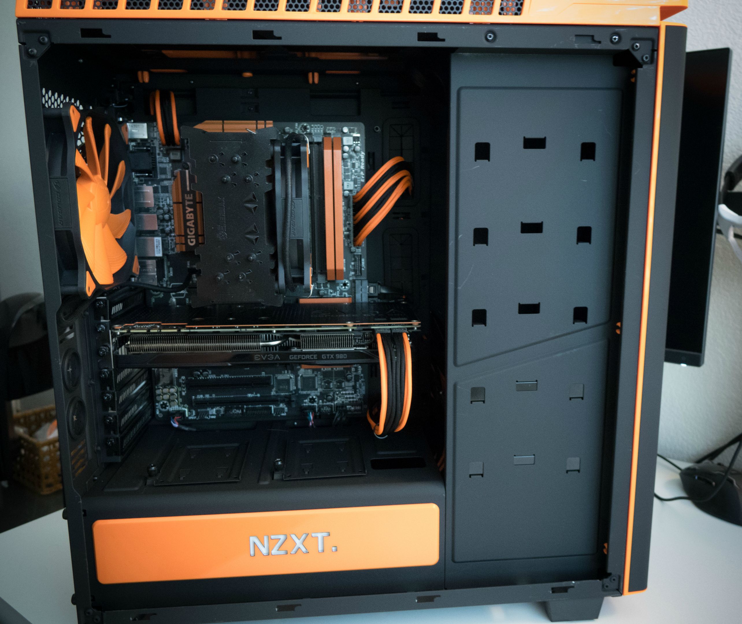 Black/Orange 1440p Gaming PC Build - My first attempt at PC modding ...