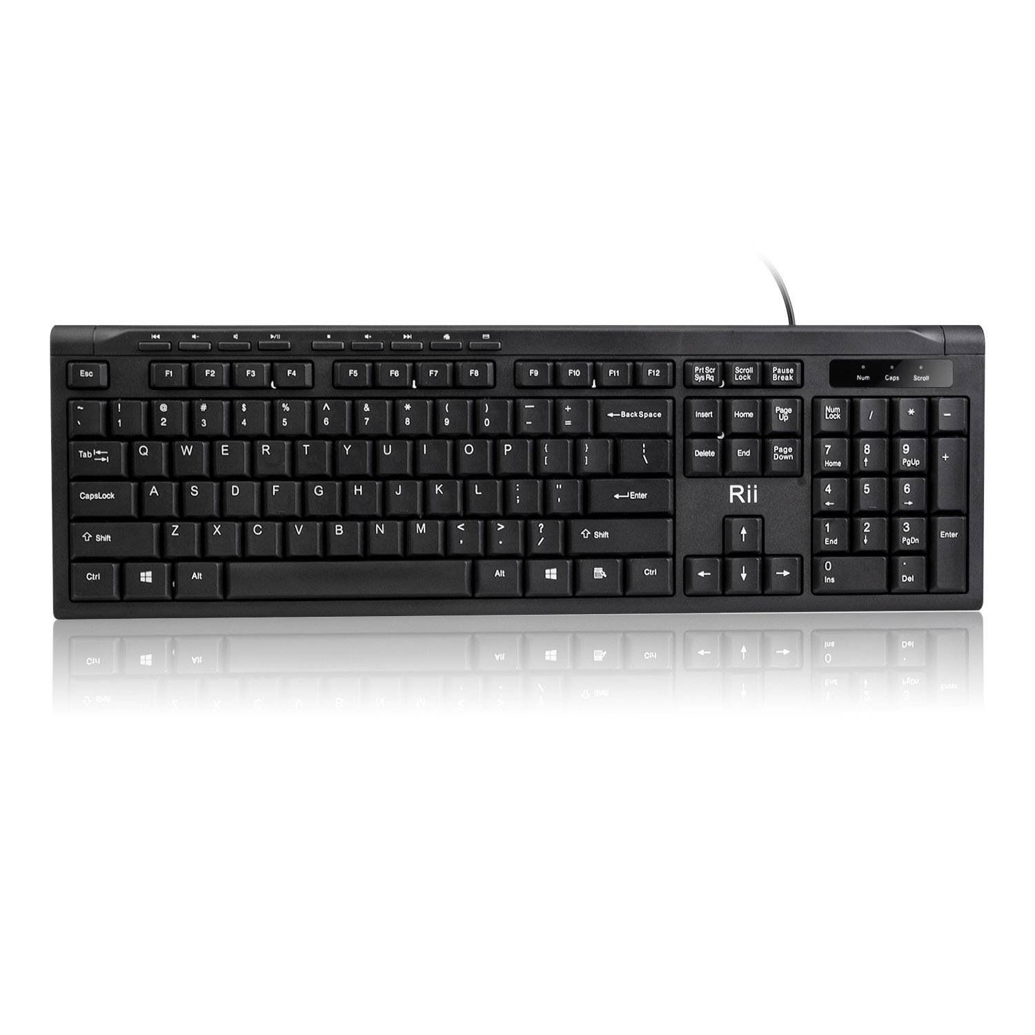 Amazon.com: Rii RK907 Ultra-Slim Compact USB Wired Keyboard for Mac ...