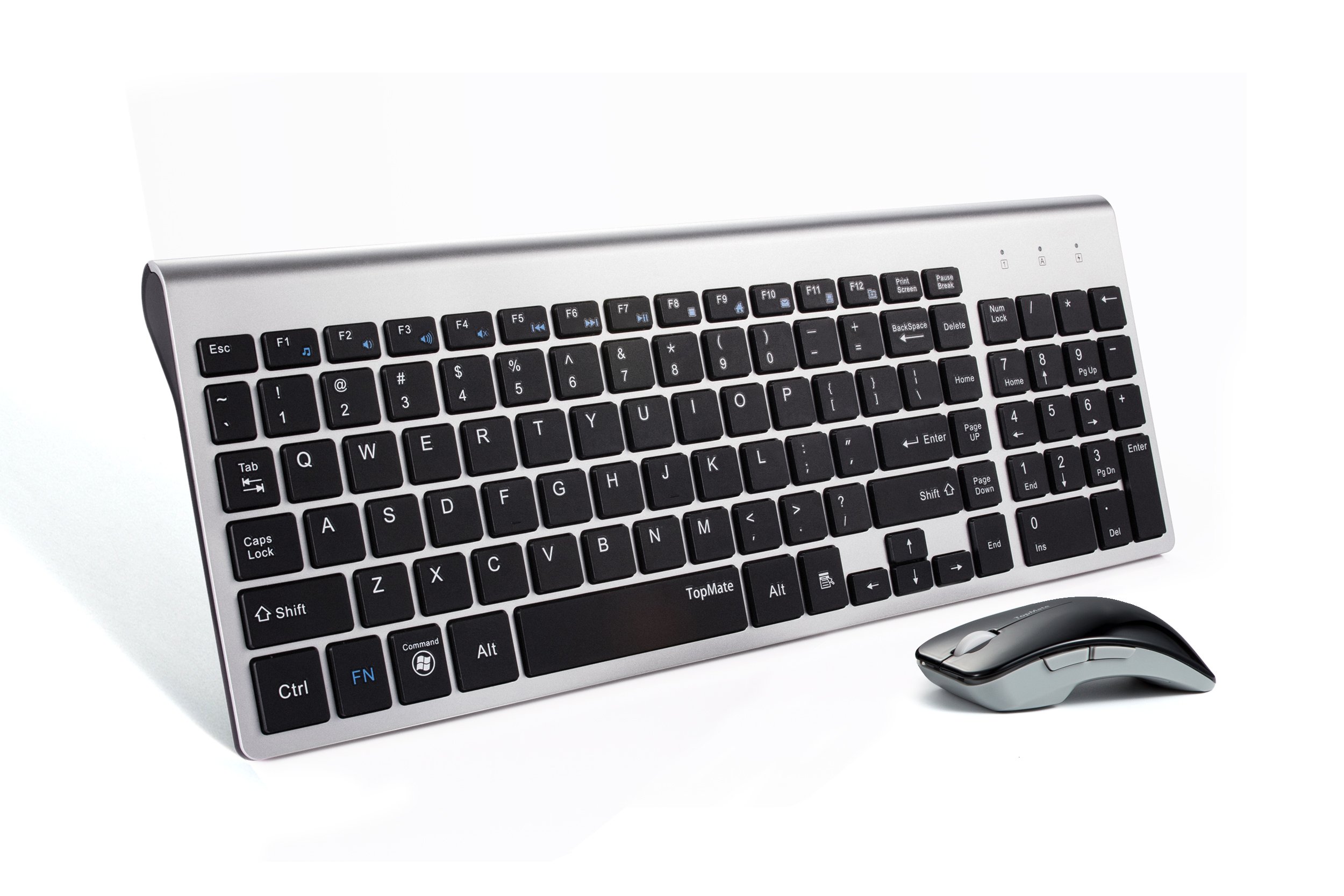 Wireless Keyboard Mouse USB Combo Portable Set 2.4G Mac PC Slim ...