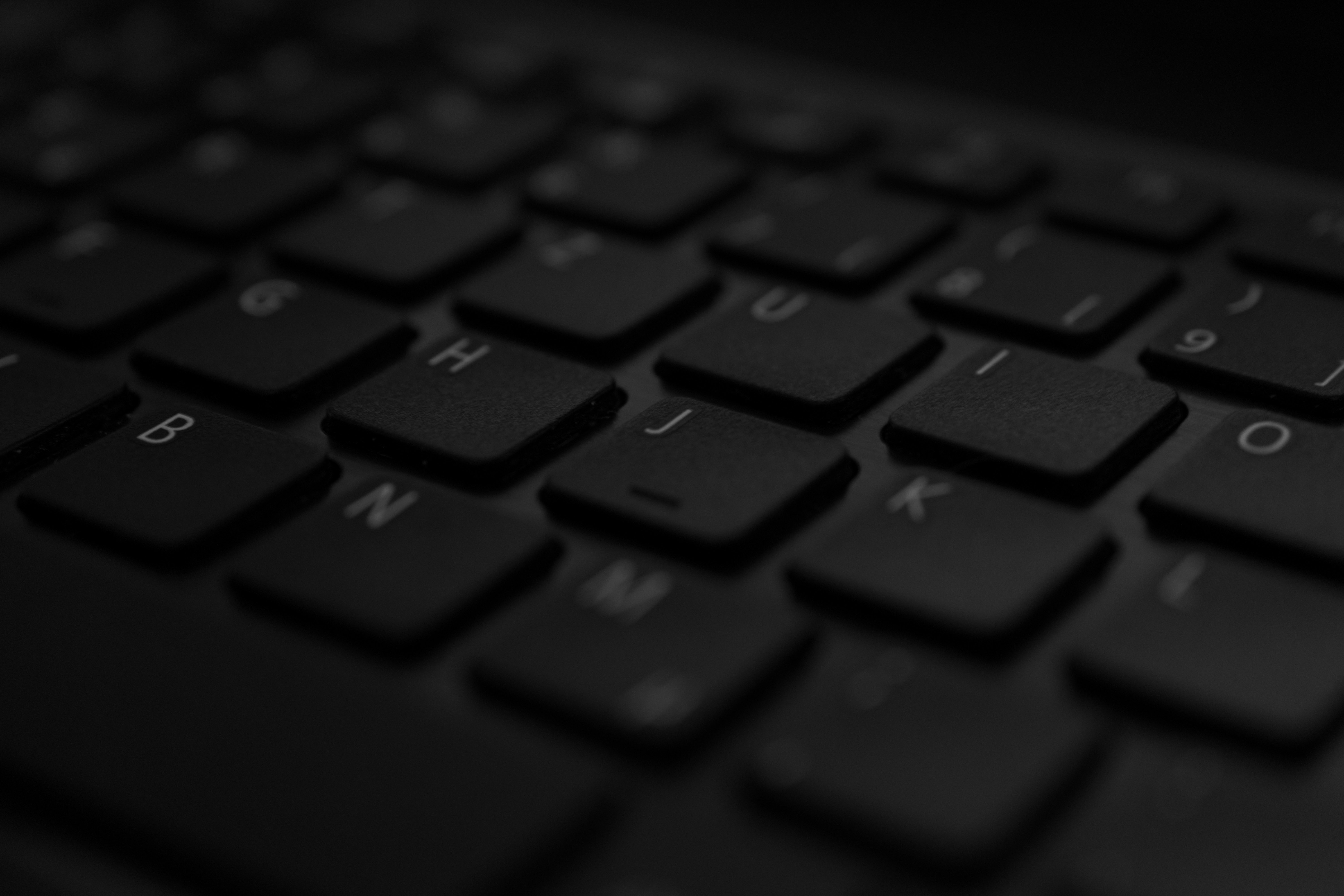 Black computer keyboard photo