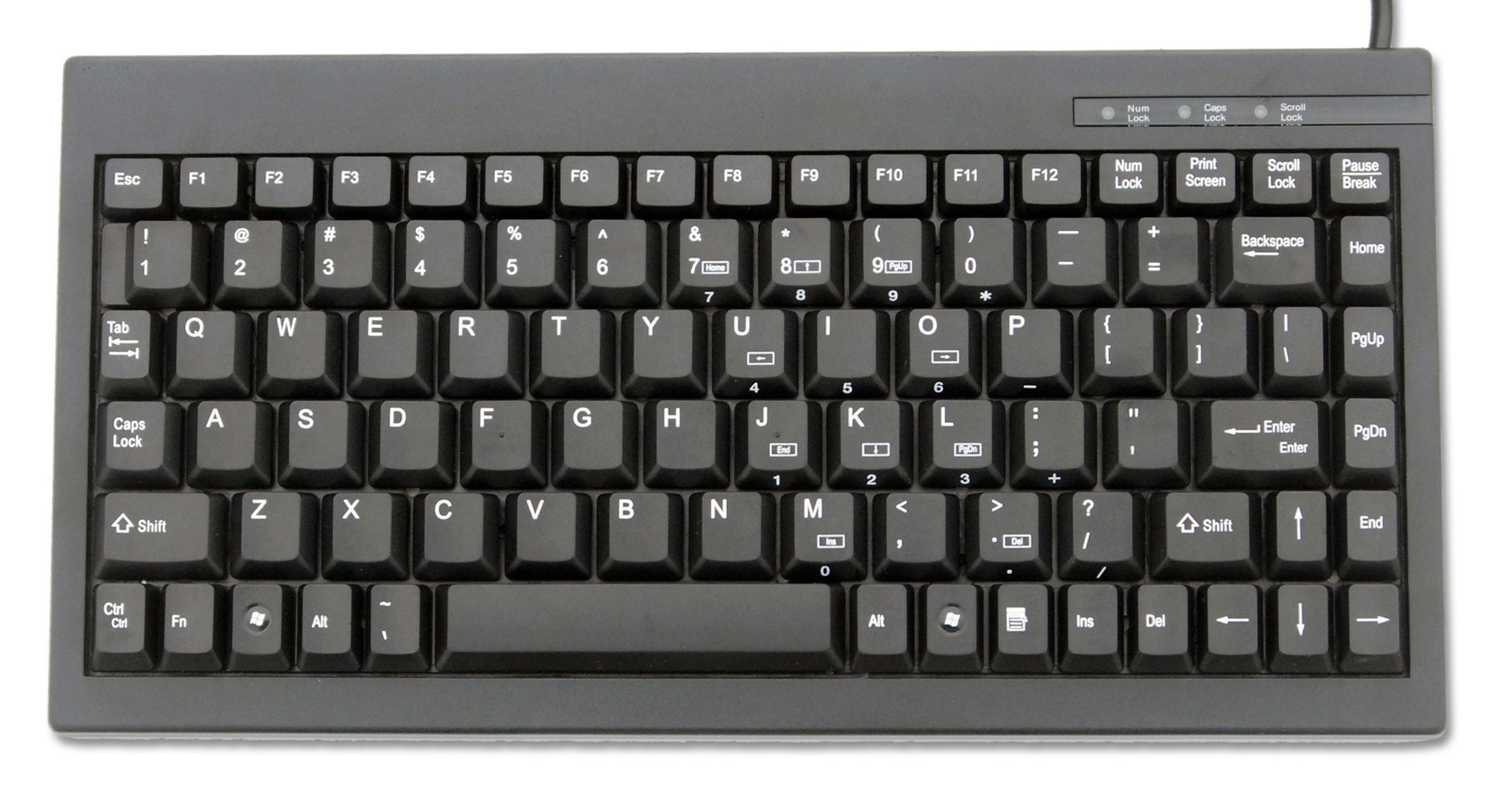 Mini Computer Keyboard with Laptop Style Keys