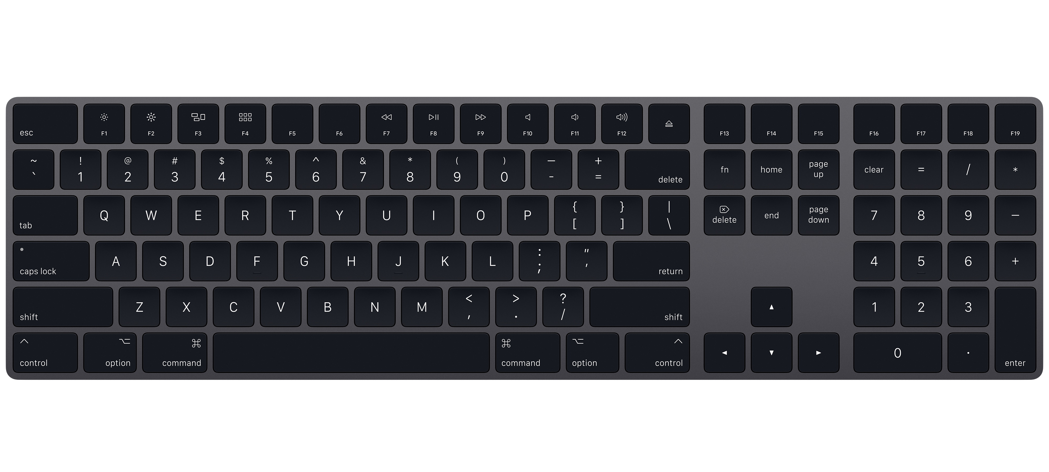 Buy Magic Keyboard with Numeric Keypad for Mac in Space Gray - Apple
