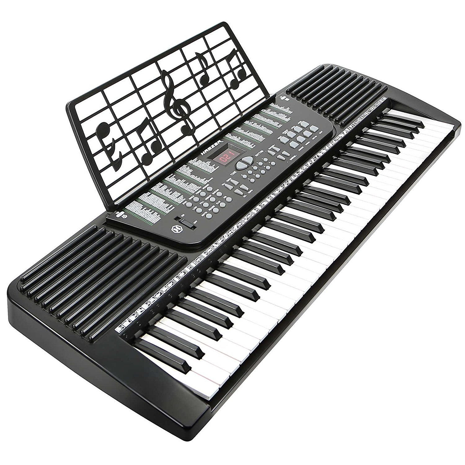 Amazon.com: Hamzer 61 Key Electronic Music Electric Keyboard Piano ...