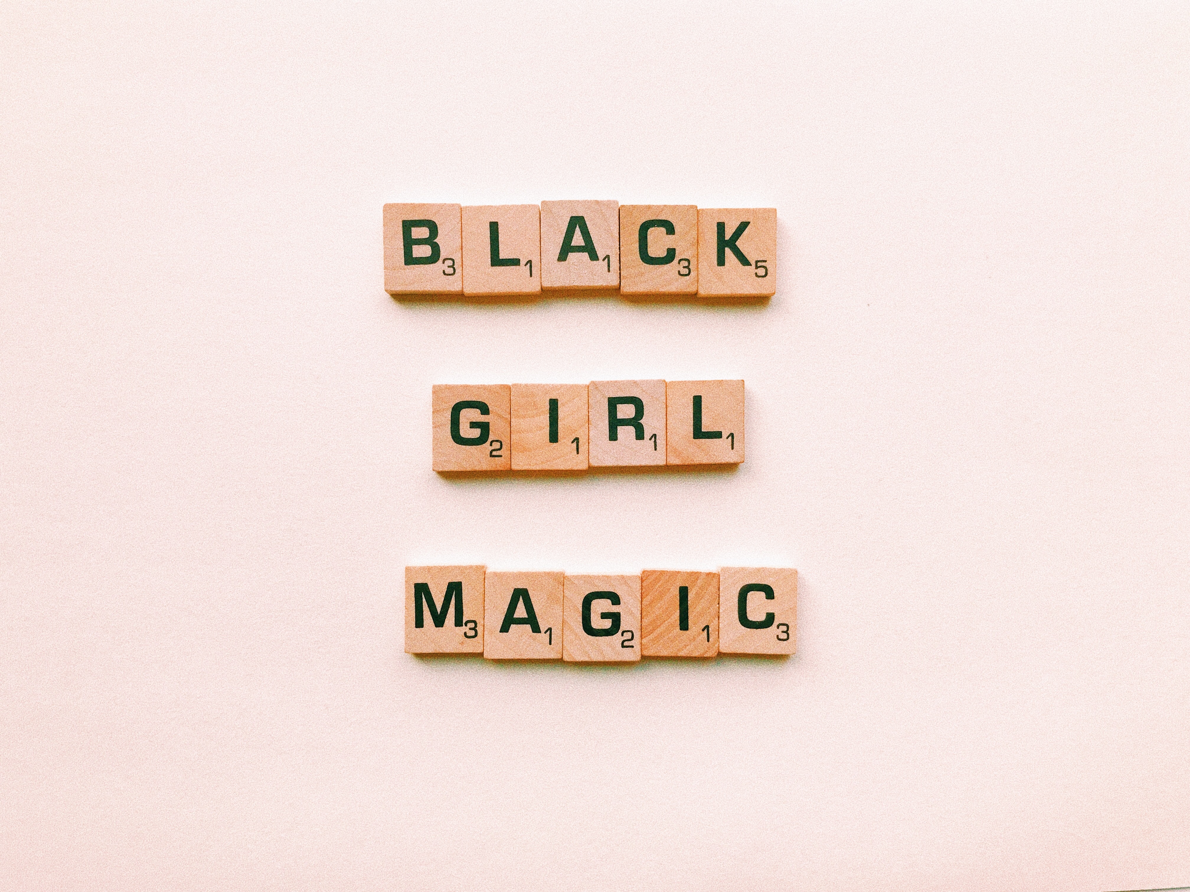 Black girl magic text decor photo
