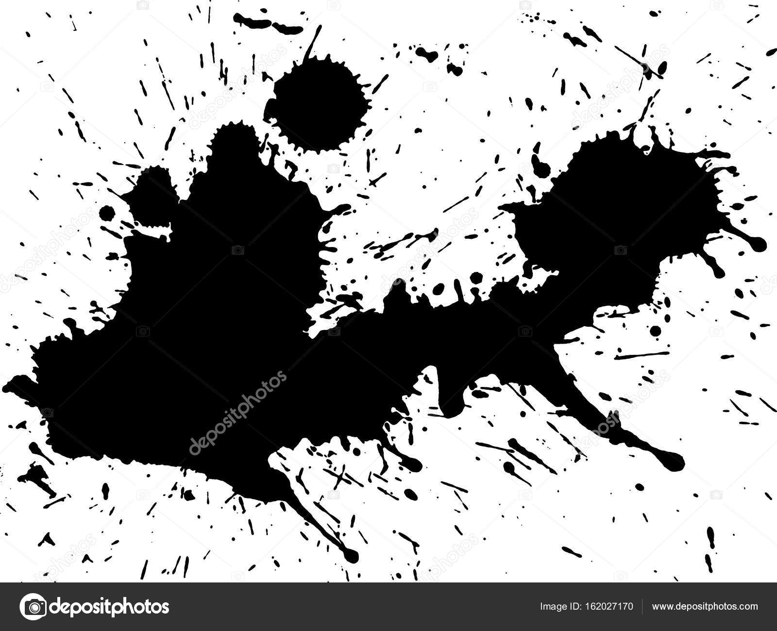 Black ink splatter — Stock Photo © lenschanger #162027170