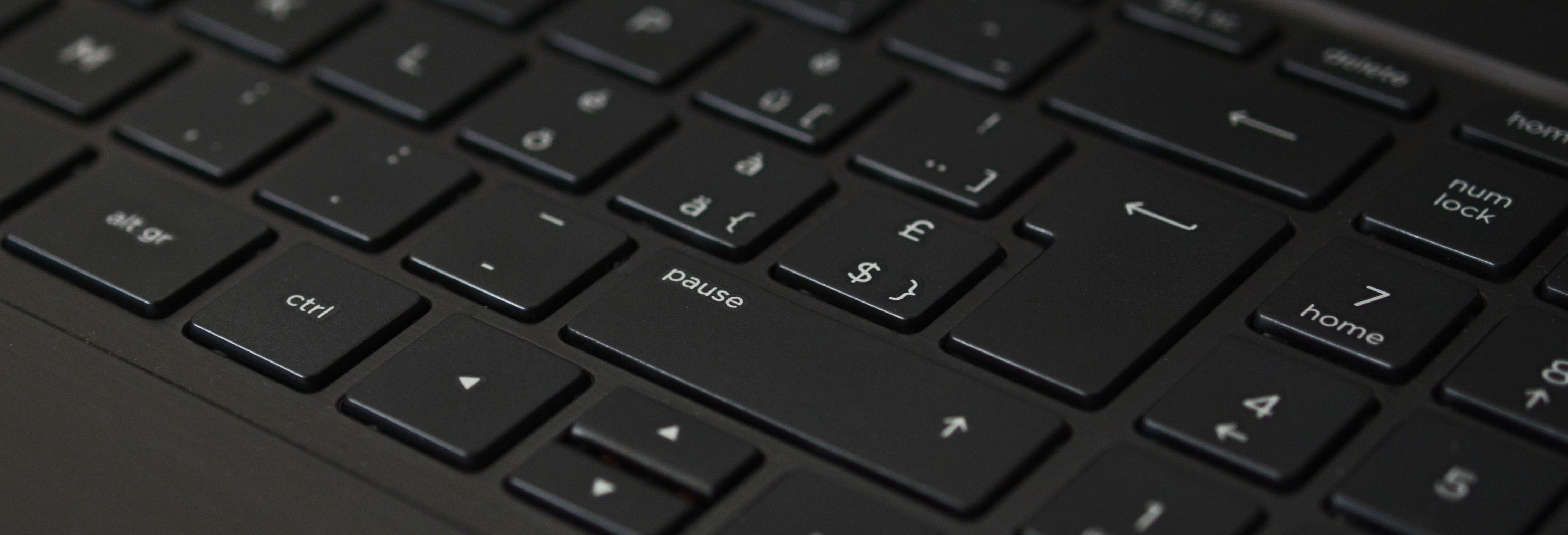 Black Laptop Computer Keyboard · Free Stock Photo
