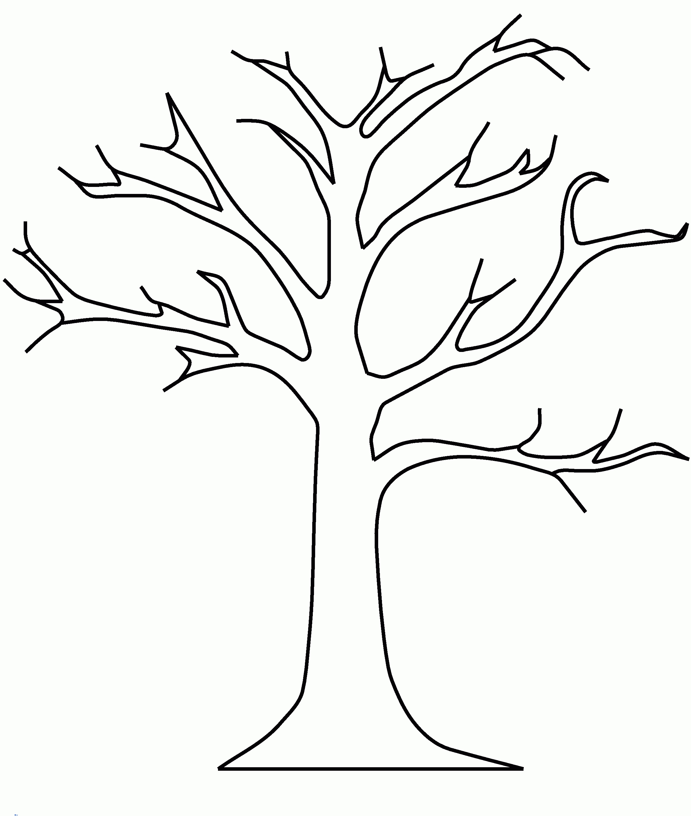 Coloring Pages Leafless Tree Printable | Coloring For Kids 2018