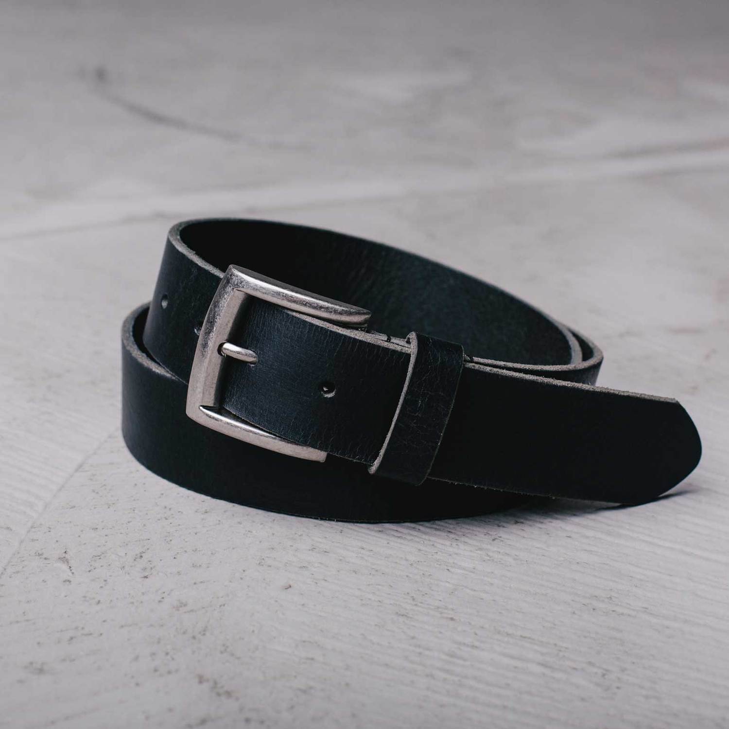 Mens Standard Leather Belt In Black $45 | DSTLD