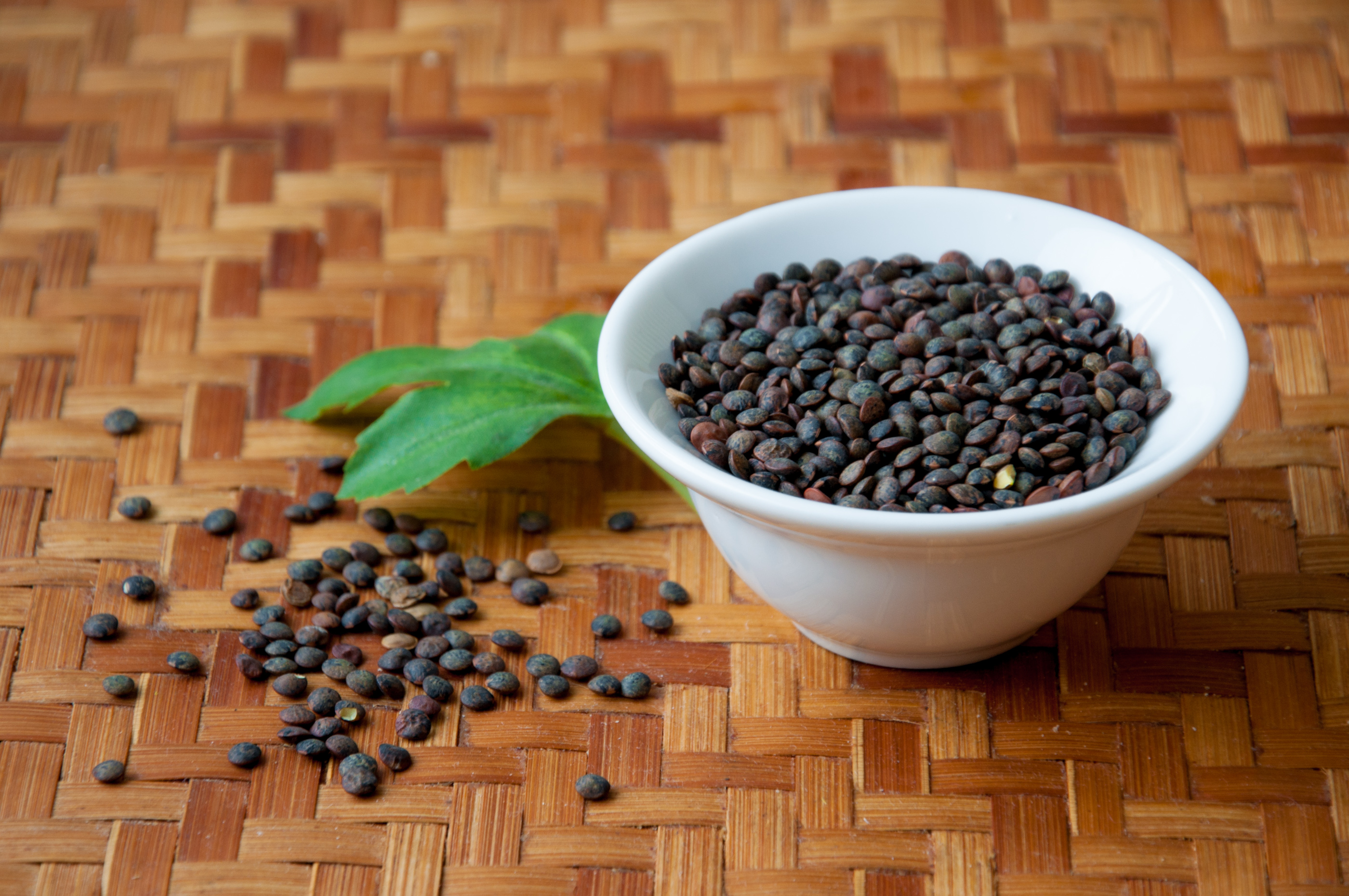 Black lentils photo