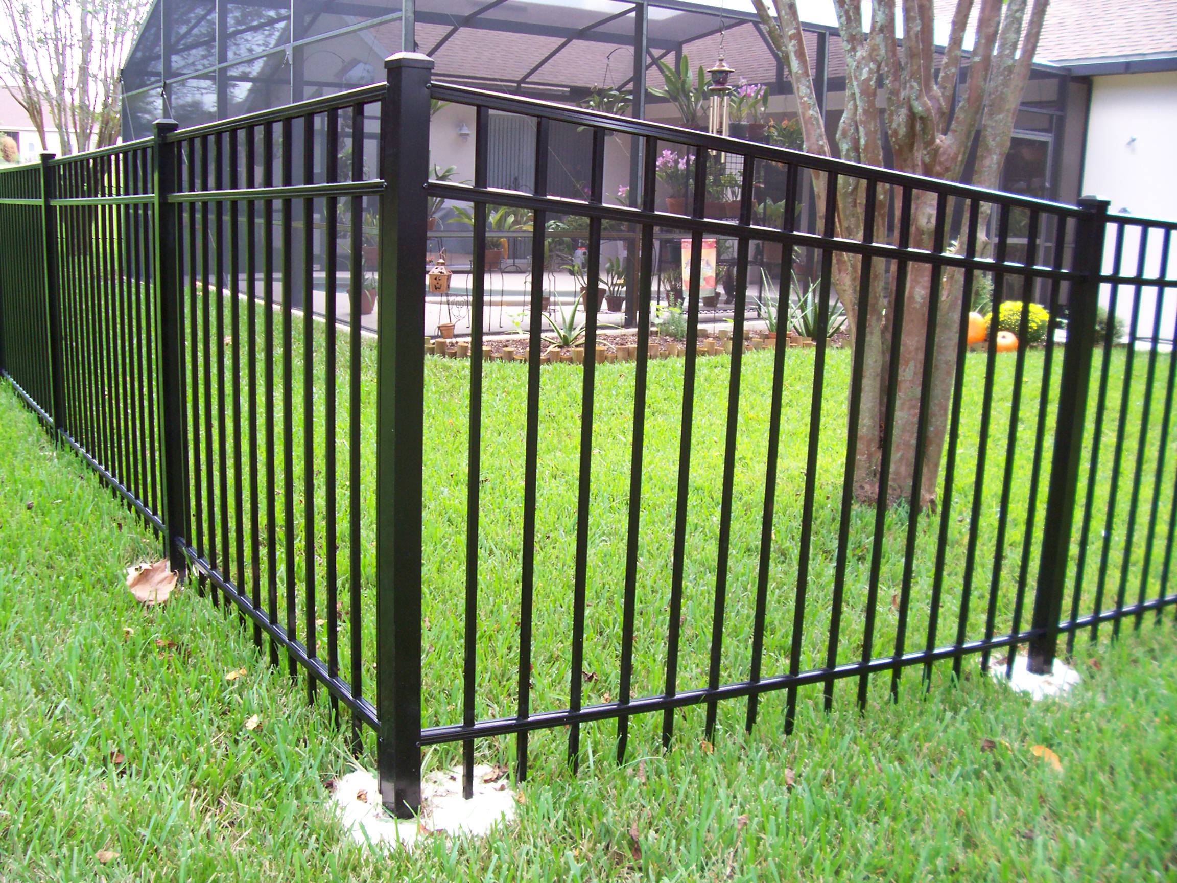 4 Foot Black Aluminum Fence : Outdoor Waco - Install Settings For ...