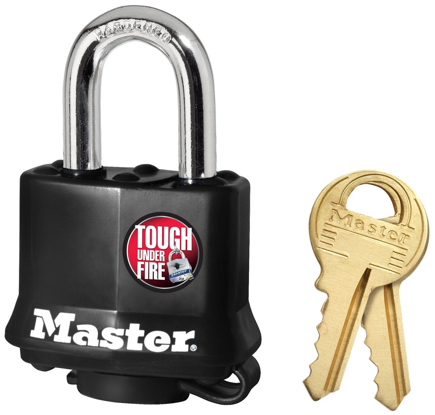 Amazon.com: Master Lock Padlock, Covered Laminated Steel Lock, 1-9 ...