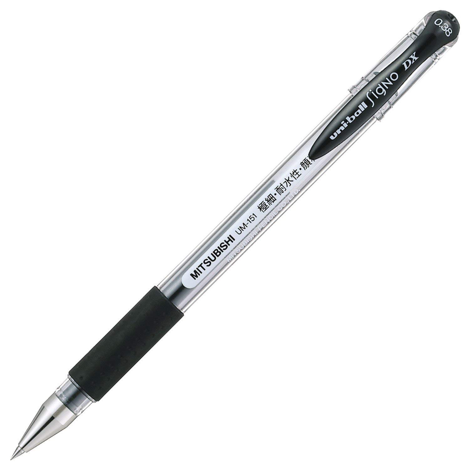 Amazon.com: Uni-ball Signo Gel Ink Pen, Black, 0.38mm, Pack of 10 ...