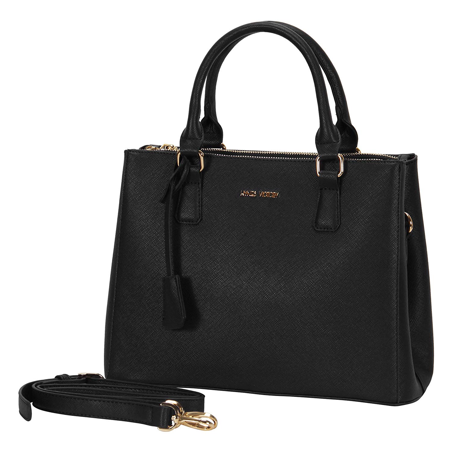 Amazon.com: Hynes Victory Womens Classy Satchel Handbag (Black): Shoes