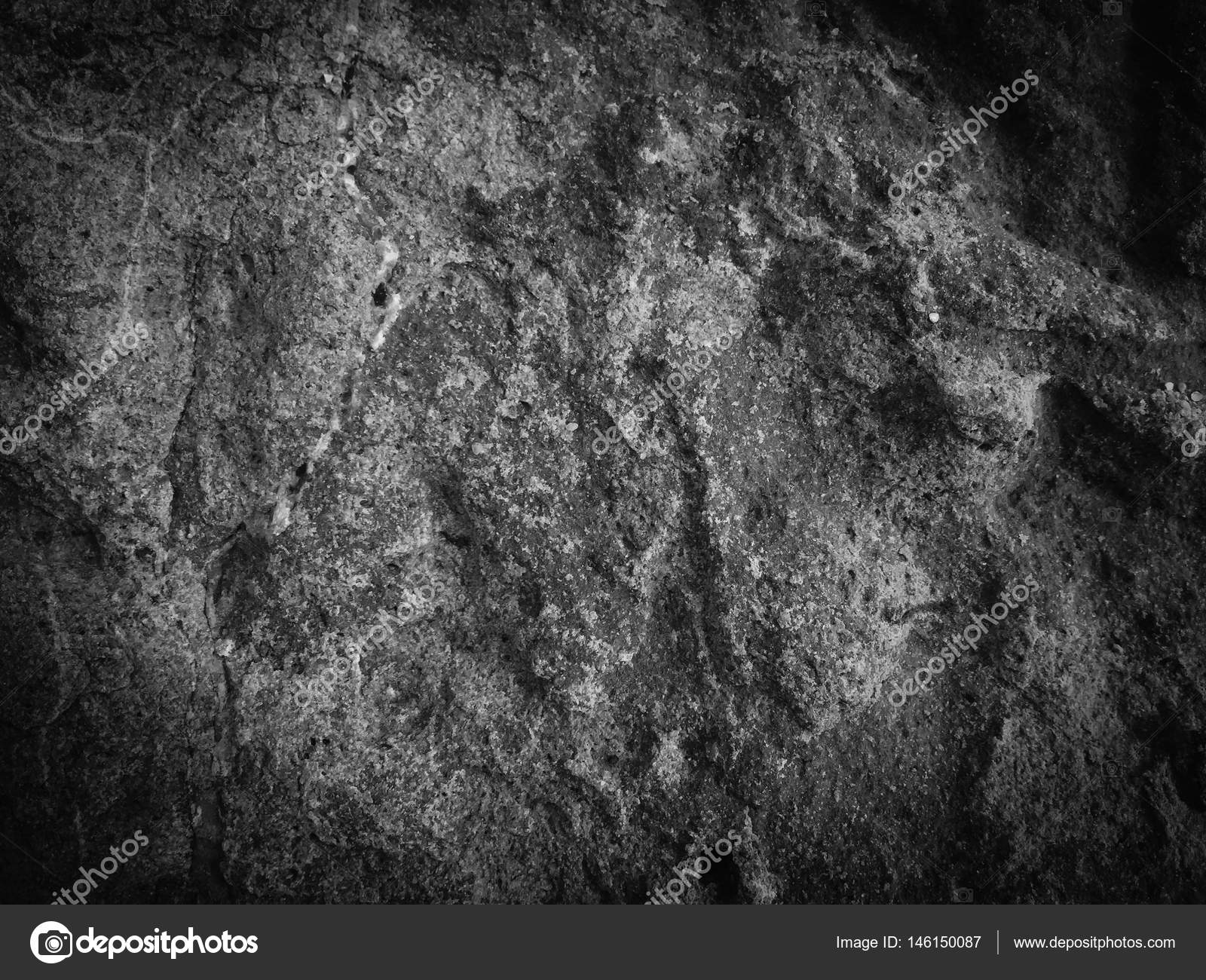Natural black rock stone surface granite abstract backdrop textured ...