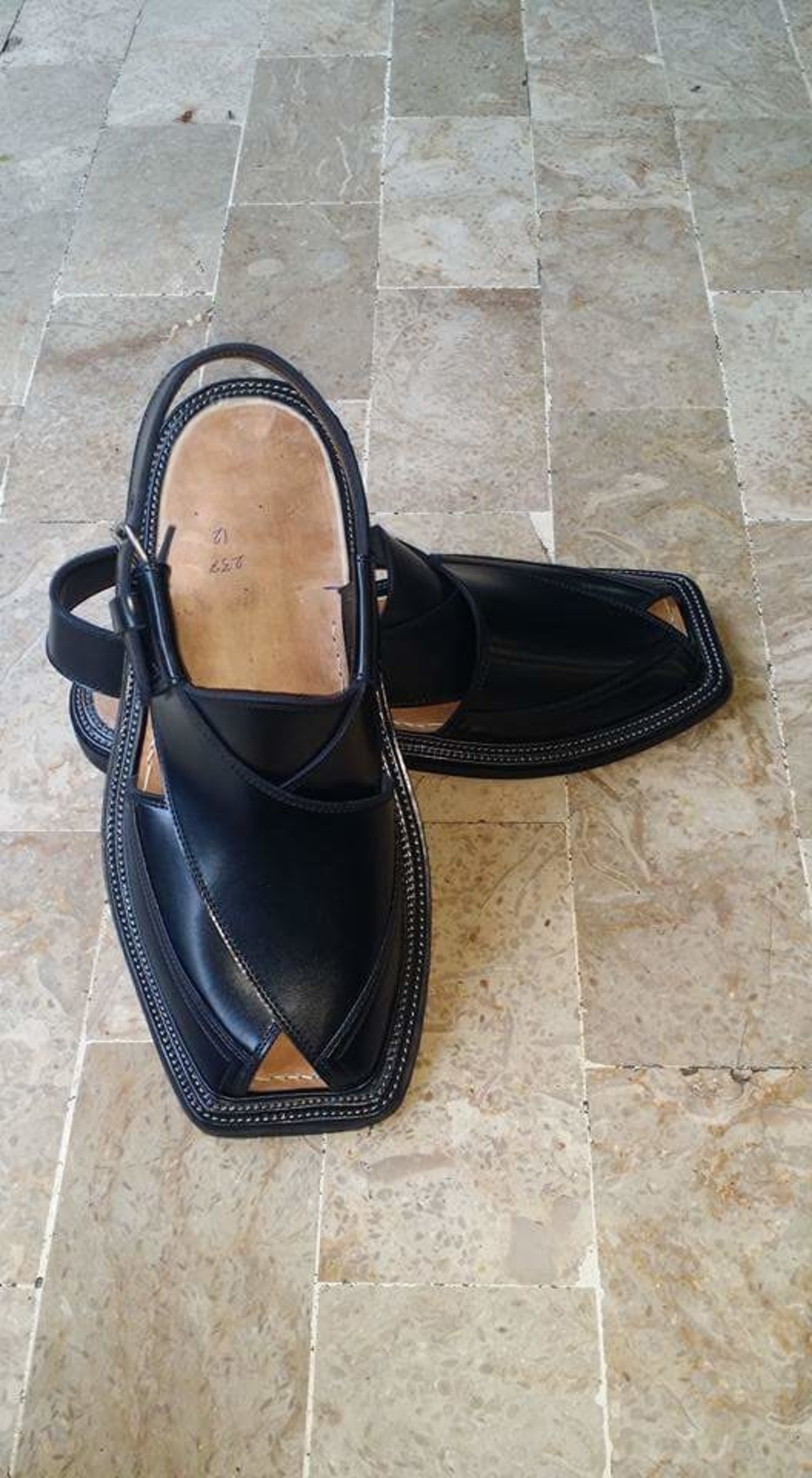 Black sandals photo