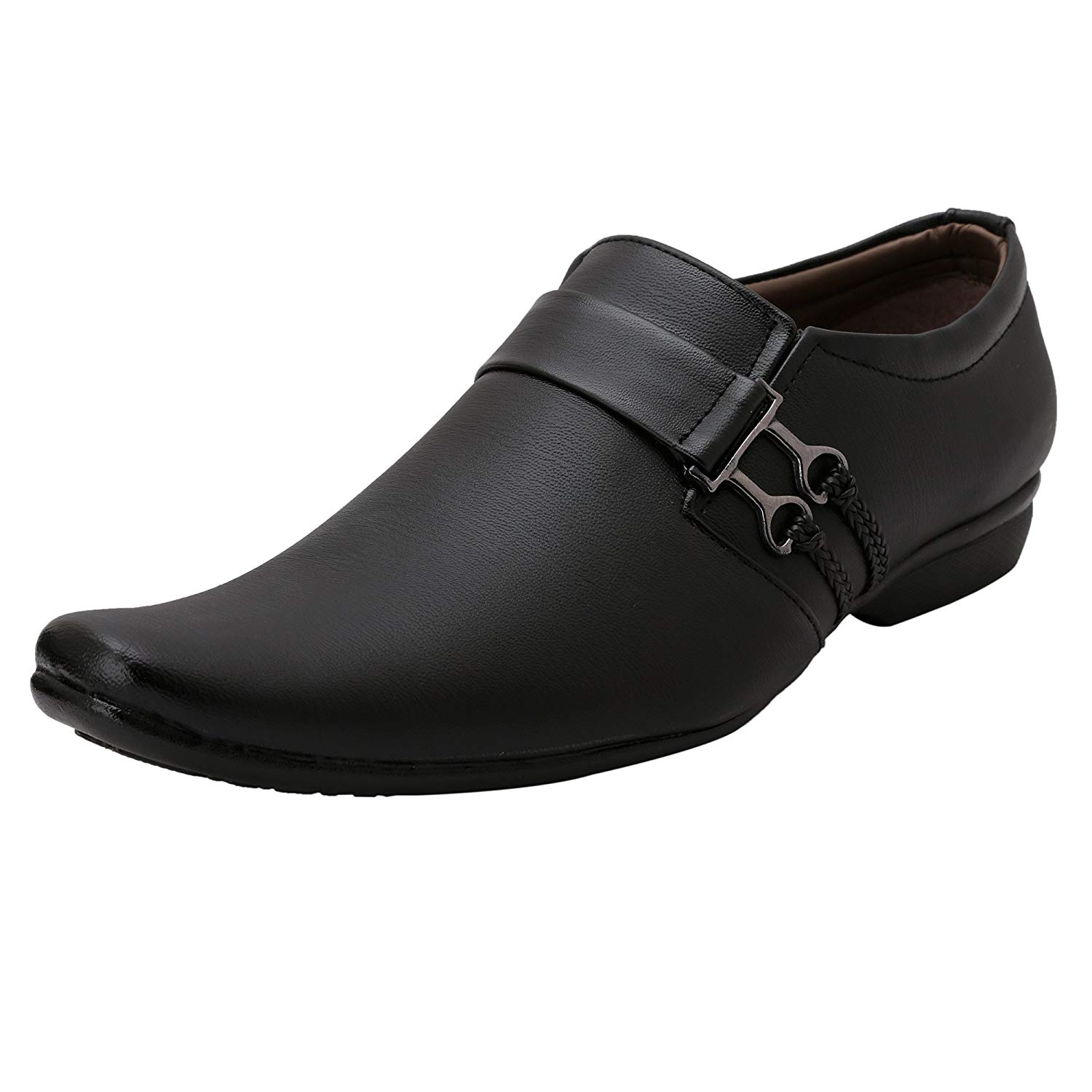 AXONZA Men's Black 169 Slip on Office wear Formal Shoes: Buy Online ...