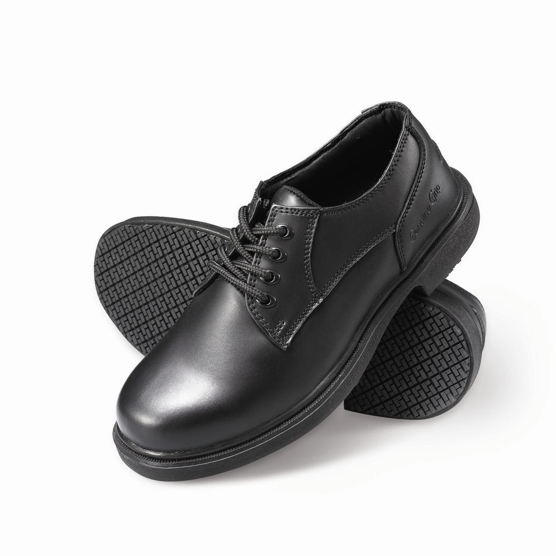 Genuine Grip Men's Slip-Resistant Oxfords Work Shoes #7100 Wide ...